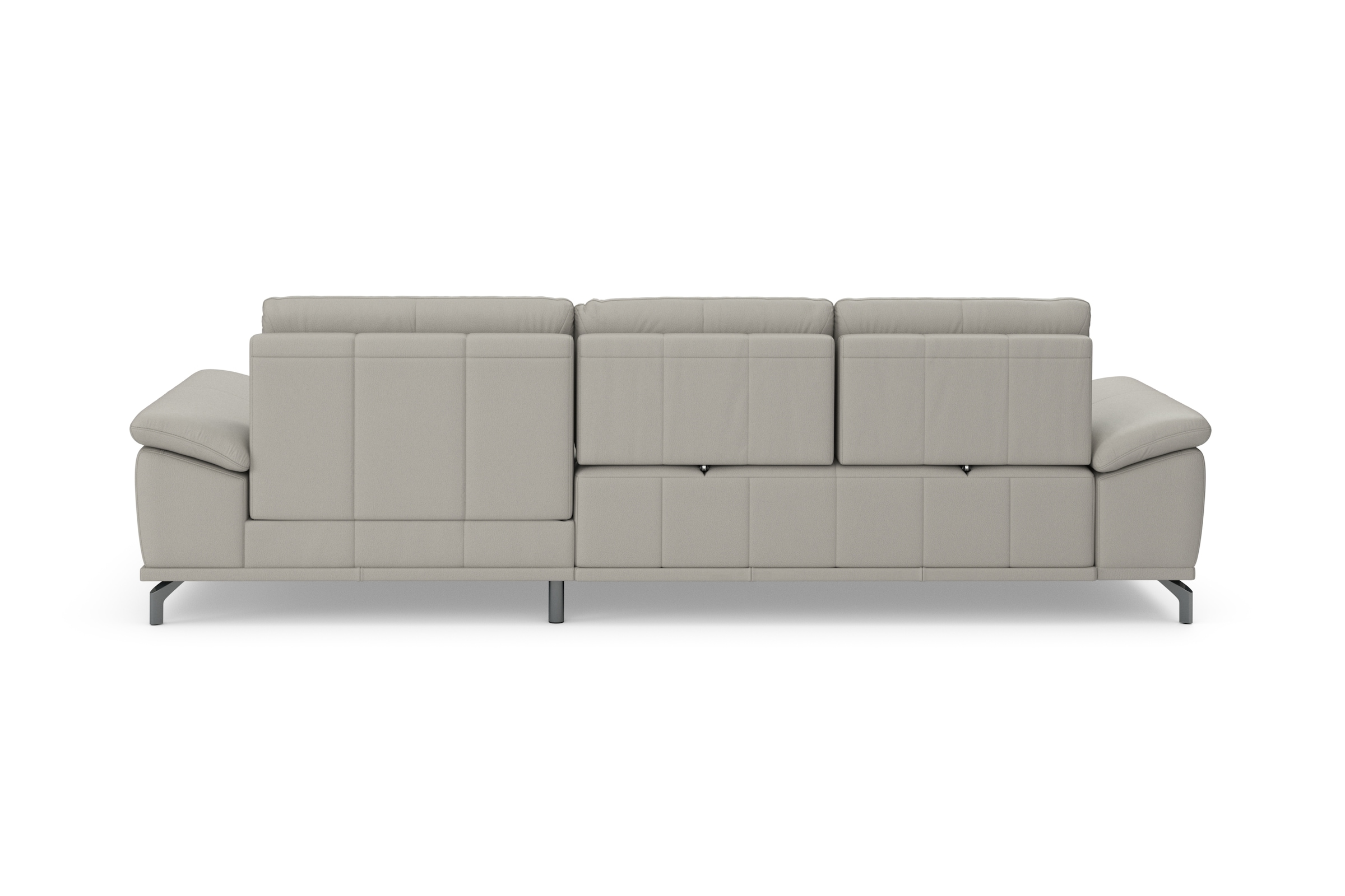 Places of Style Ecksofa Costello, mit Sitztiefenverstellung und Armlehnfunktion, incl. 3 Nierenkissen