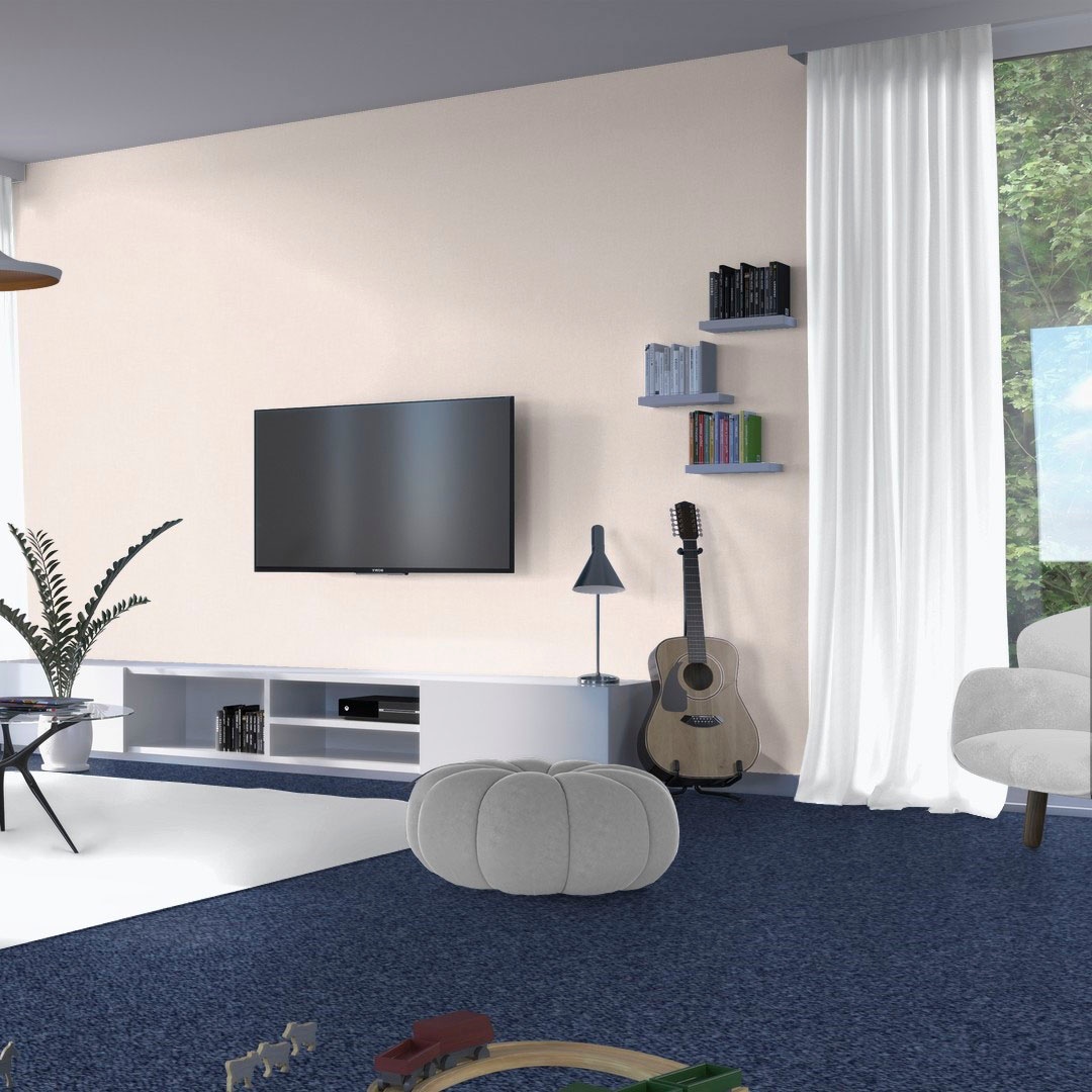Bodenmeister Teppichboden »Baltic, Schlinge - meliert, Made in Belgium«, rechteckig, 5 mm Höhe, Wohnzimmer, Schlafzimmer, Kinderzimmer, Breite 400/500 cm