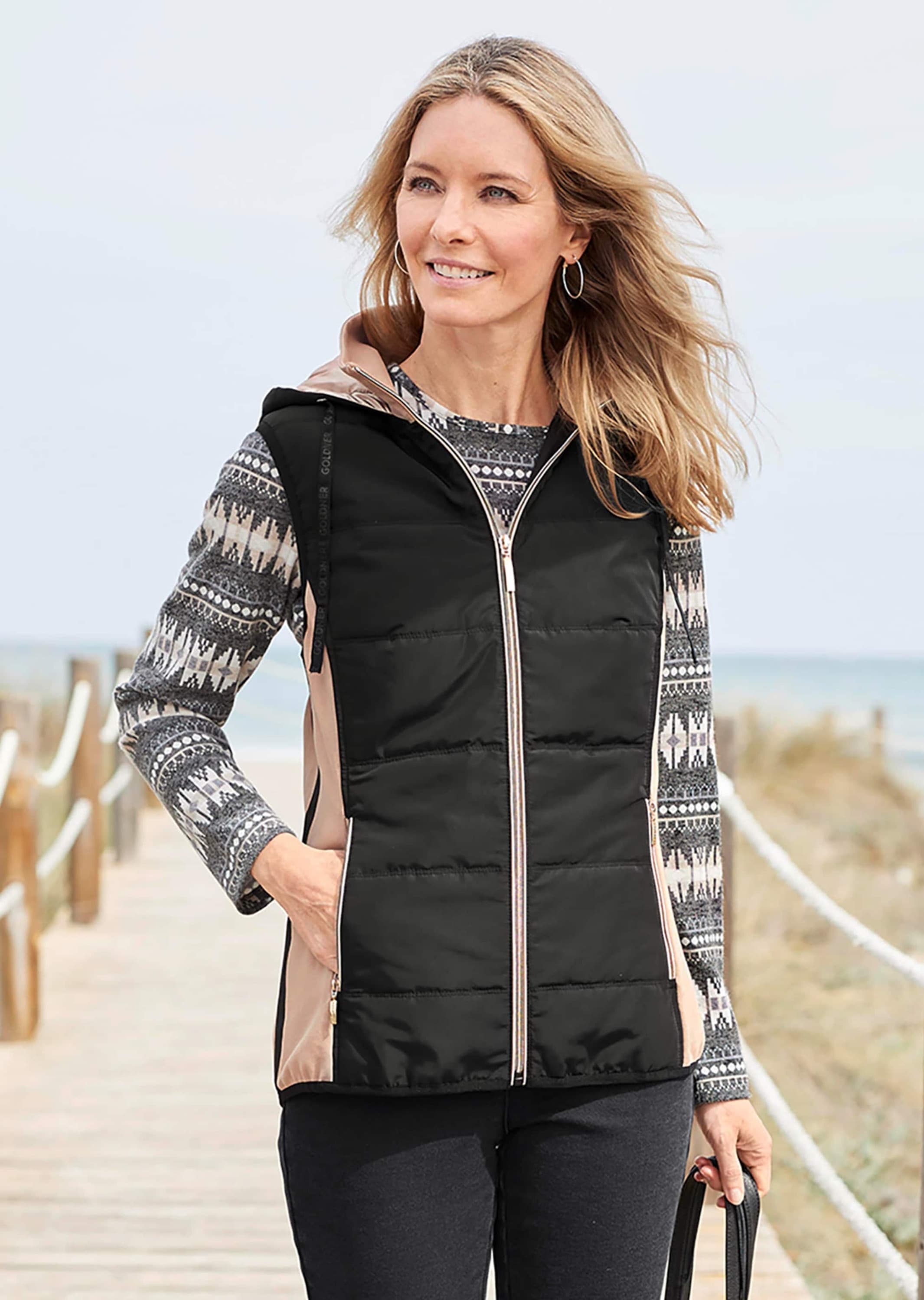 GOLDNER Kurzweste »Sportive Weste mit vielen Details«