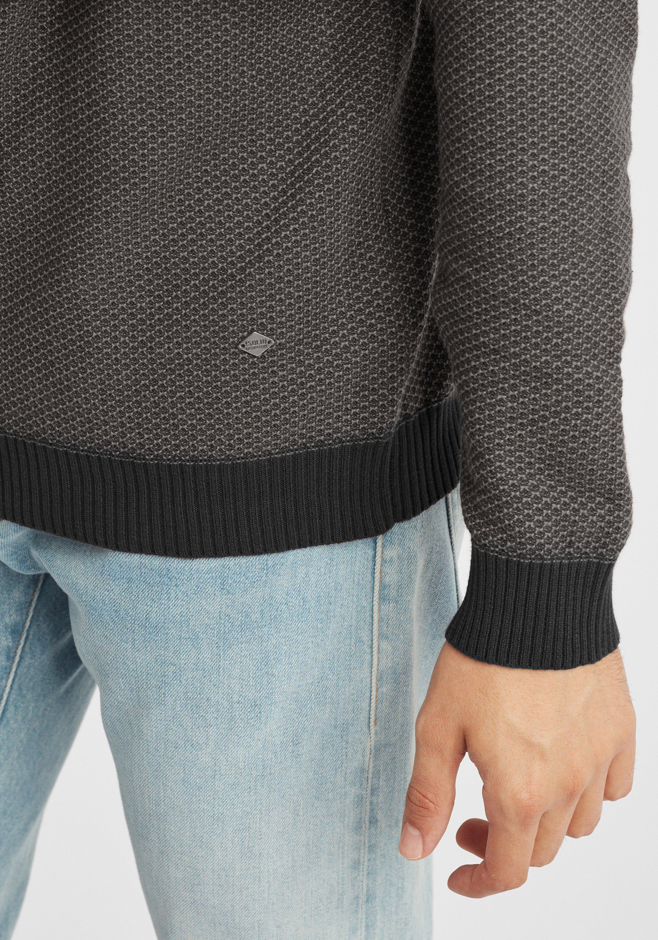 !Solid Strickfleece-Pullover »Strickpullover SDDumon«