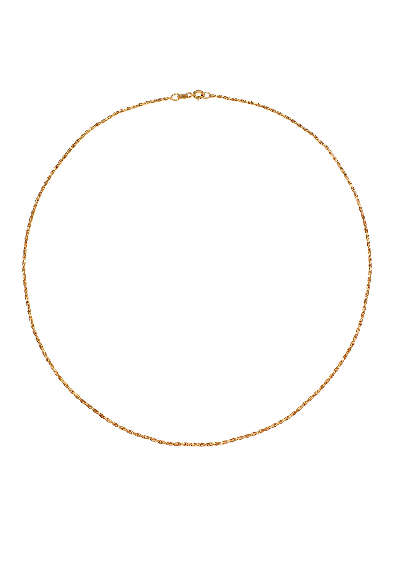 Elli Kette ohne Anhänger »Halskette Basic Kordelkette Gedreht Twist Fein 925 Silber«