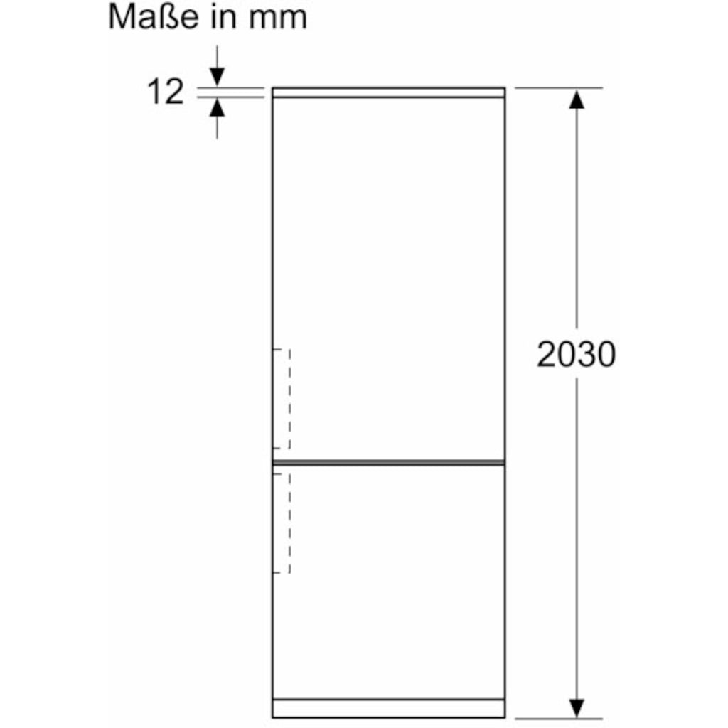 BOSCH Kühl-/Gefrierkombination, KGN49VICT, 203 cm hoch, 70 cm breit