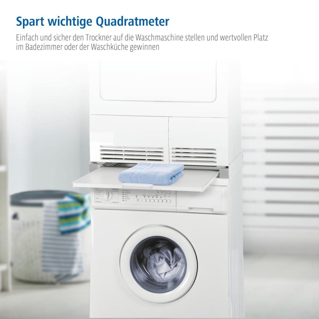 Xavax Zwischenbaurahmen »für Waschmaschinen und Trockner inkl. Zurrgurt«