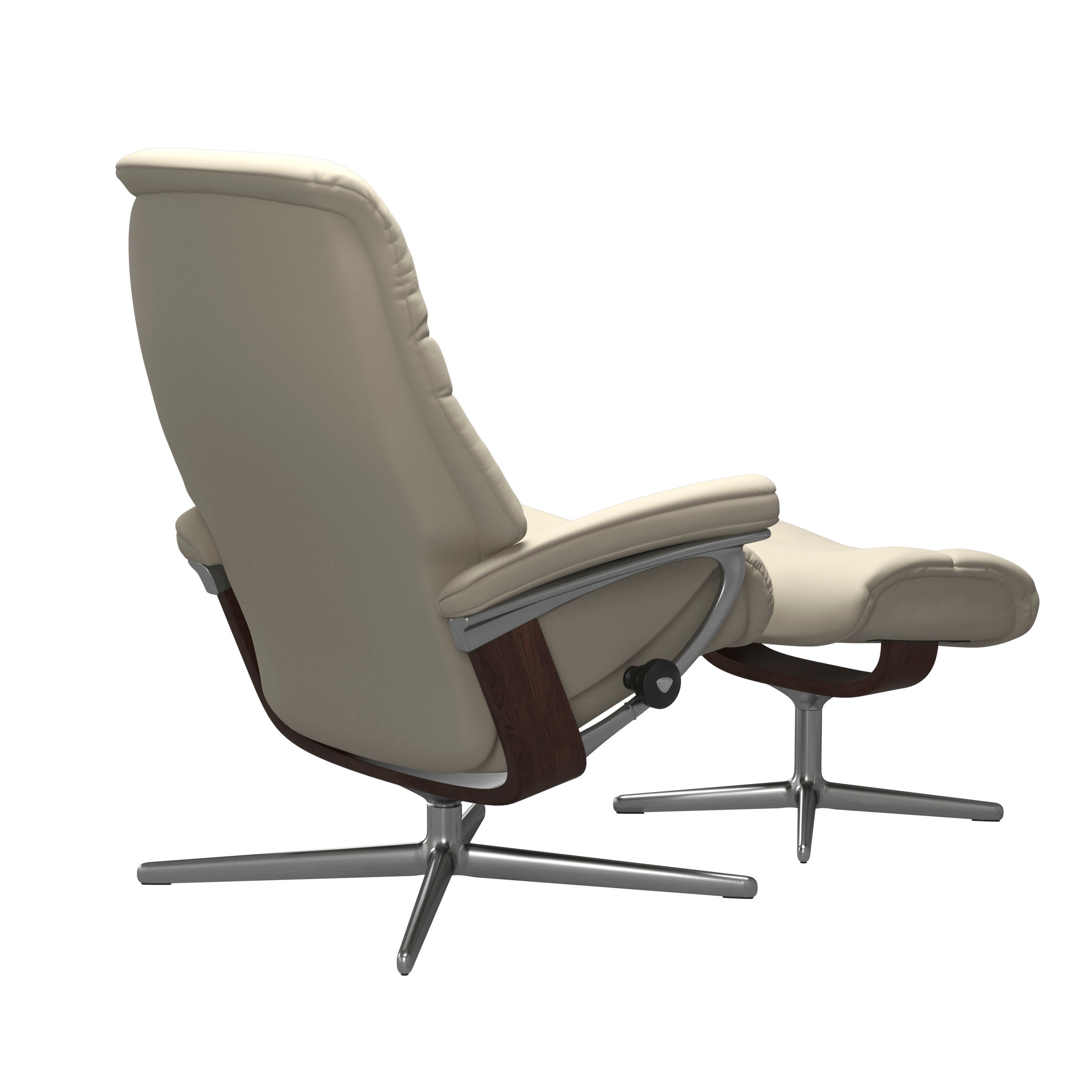 Stressless® Fußhocker »Sunrise« mit Cross Base, Größe S, M & L, Holzakzent Braun