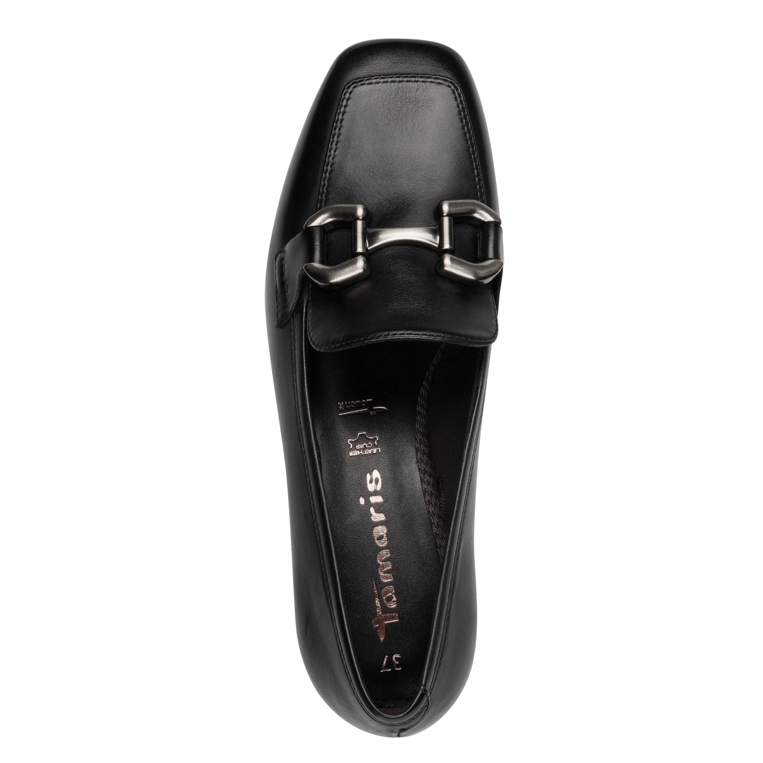 Tamaris Pumps, Blockabsatz, Slipper, Businessschuh mit Zierriegel, Schmuckelement