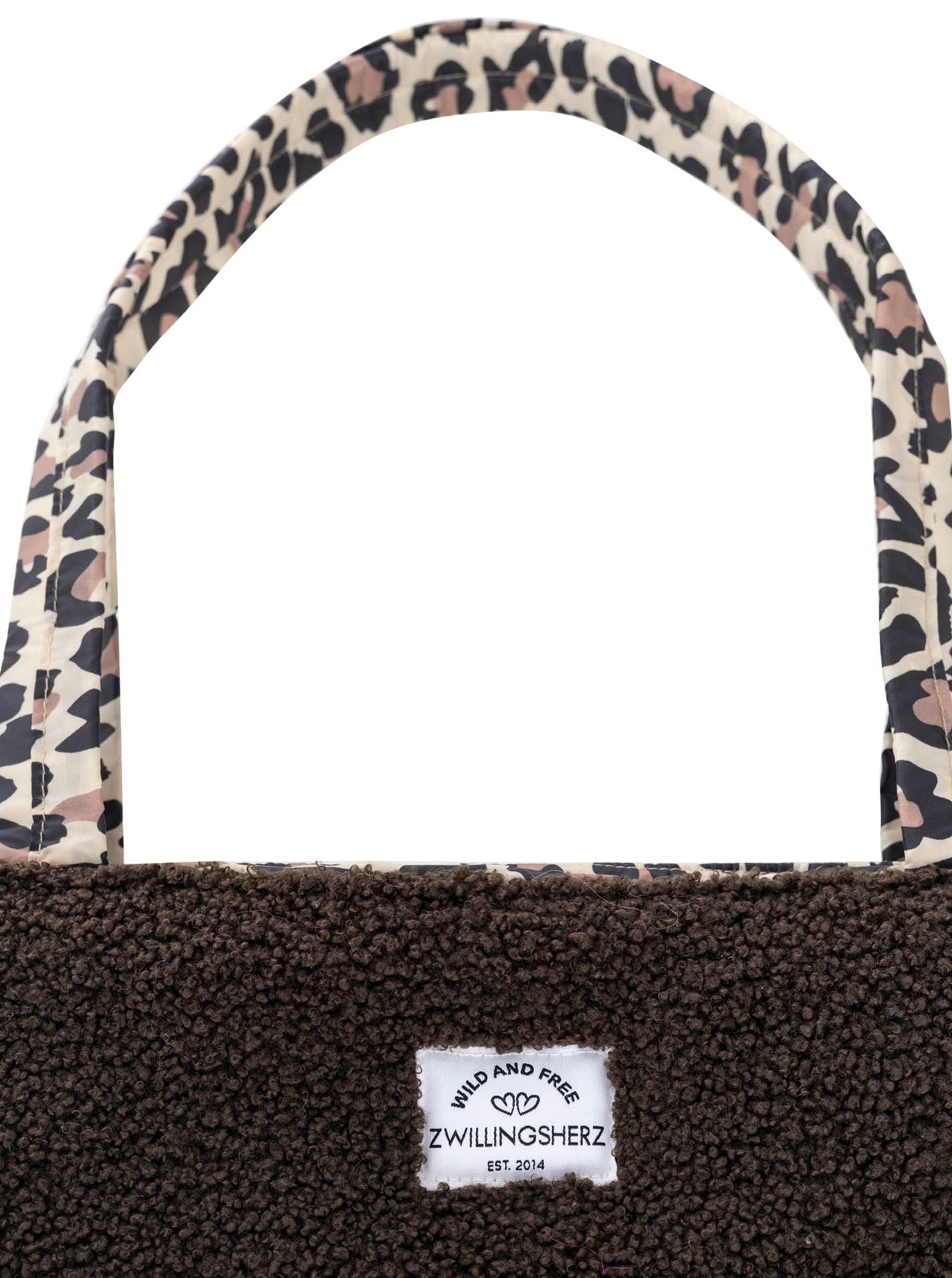 Zwillingsherz Shopper »"Teddy Leo Classic"« Teddy-Material, Leo Henkel und Innenfutter, geräumig