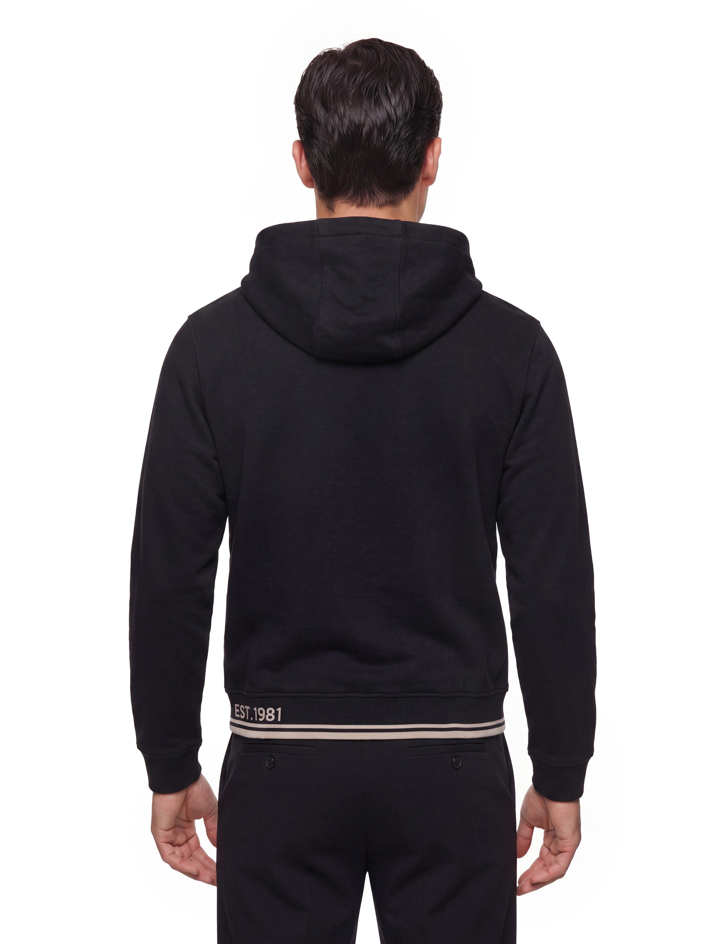 Guess Kapuzensweatjacke Kapuze mit Kordelzug, Regular Fit, Baumwoll-Mix