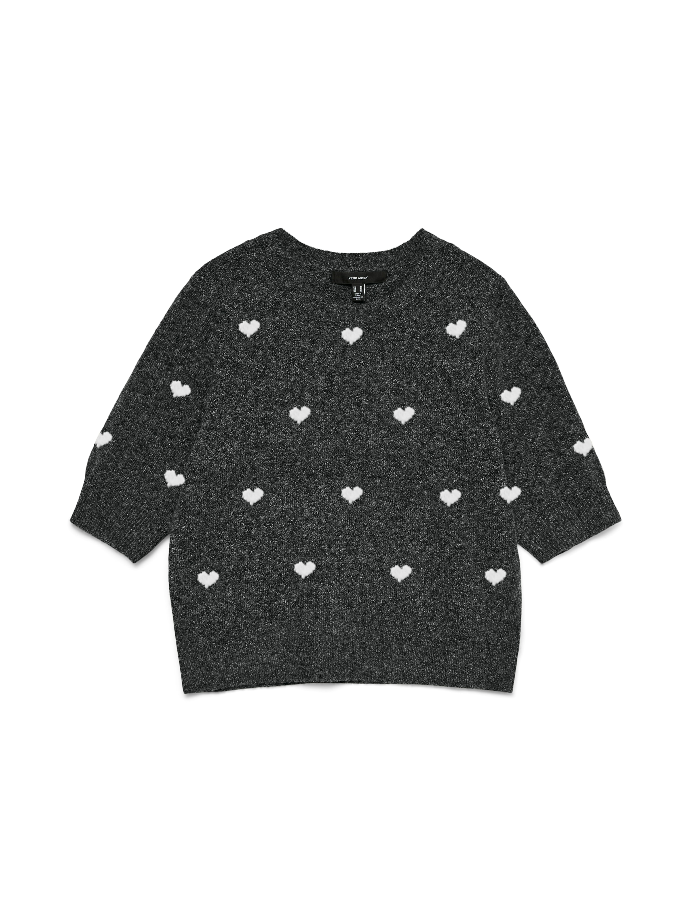 Vero Moda Kurzarmpullover »VMDOFFY INTARSIA 2/4 O-NK PULLOV GA NOOS«