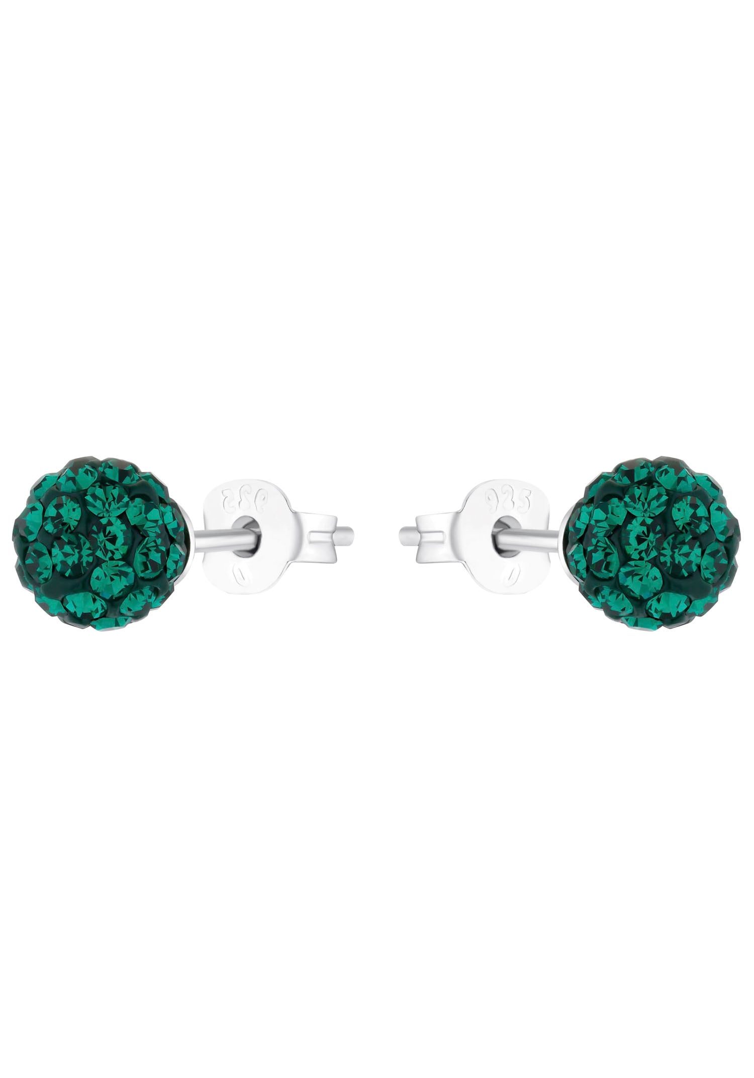 Amor Paar Ohrstecker »Kugel, rund, 9155231«, mit Kristallglas