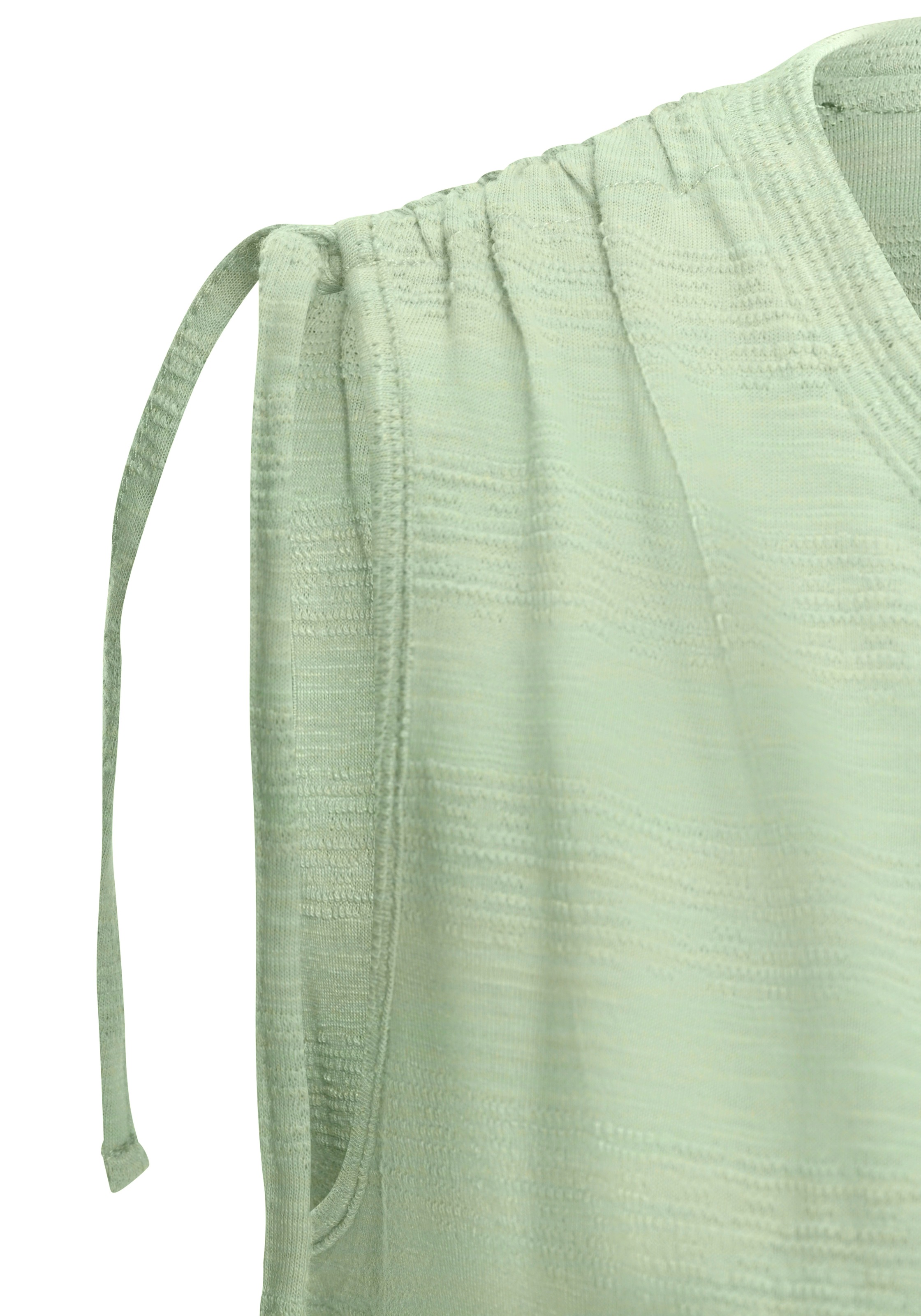 Vivance Tanktop »mit verstellbarer Raffung an der Schulter«, (2er-Pack), aus pflegeleichter Qualität mit Baumwolle