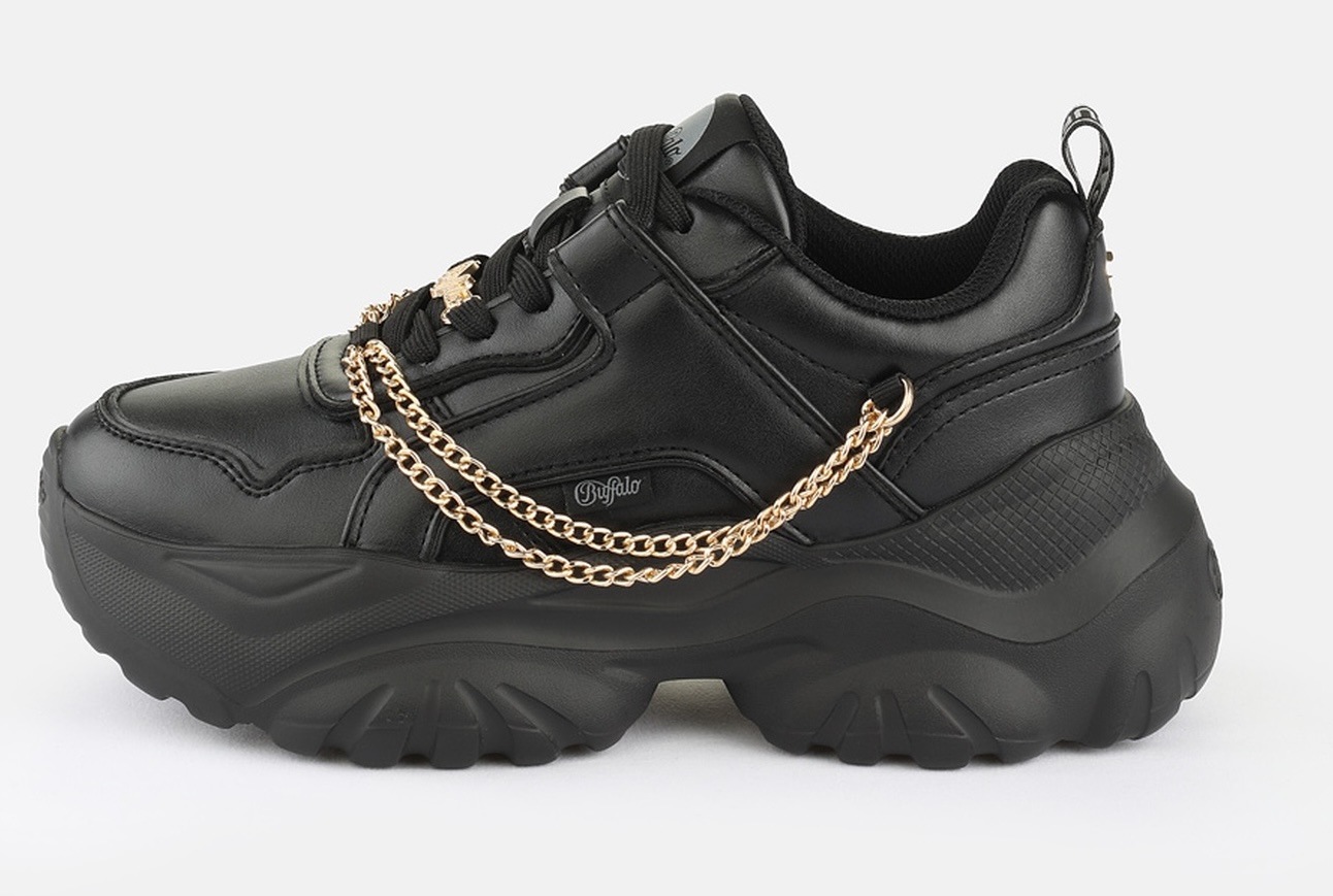 Buffalo Plateausneaker »Bliss Chain«  Halbschuh, Schnürschuh, Chunky Sneaker mit Zierkette