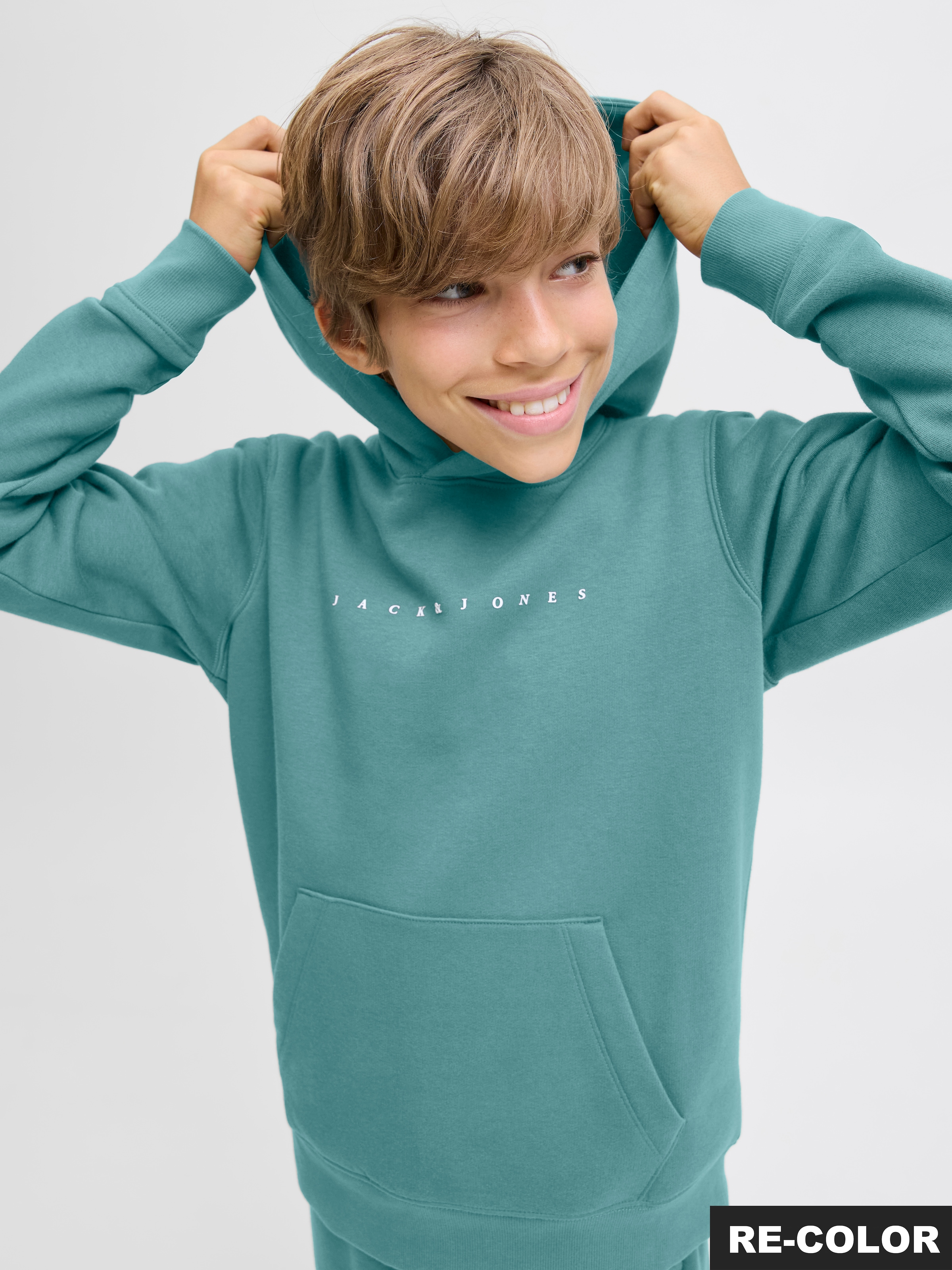 Jack & Jones Junior Kapuzensweatshirt »JJESTAR JJ SWEAT HOOD NOOS JNR«, Baumwollmischung, relaxed fit
