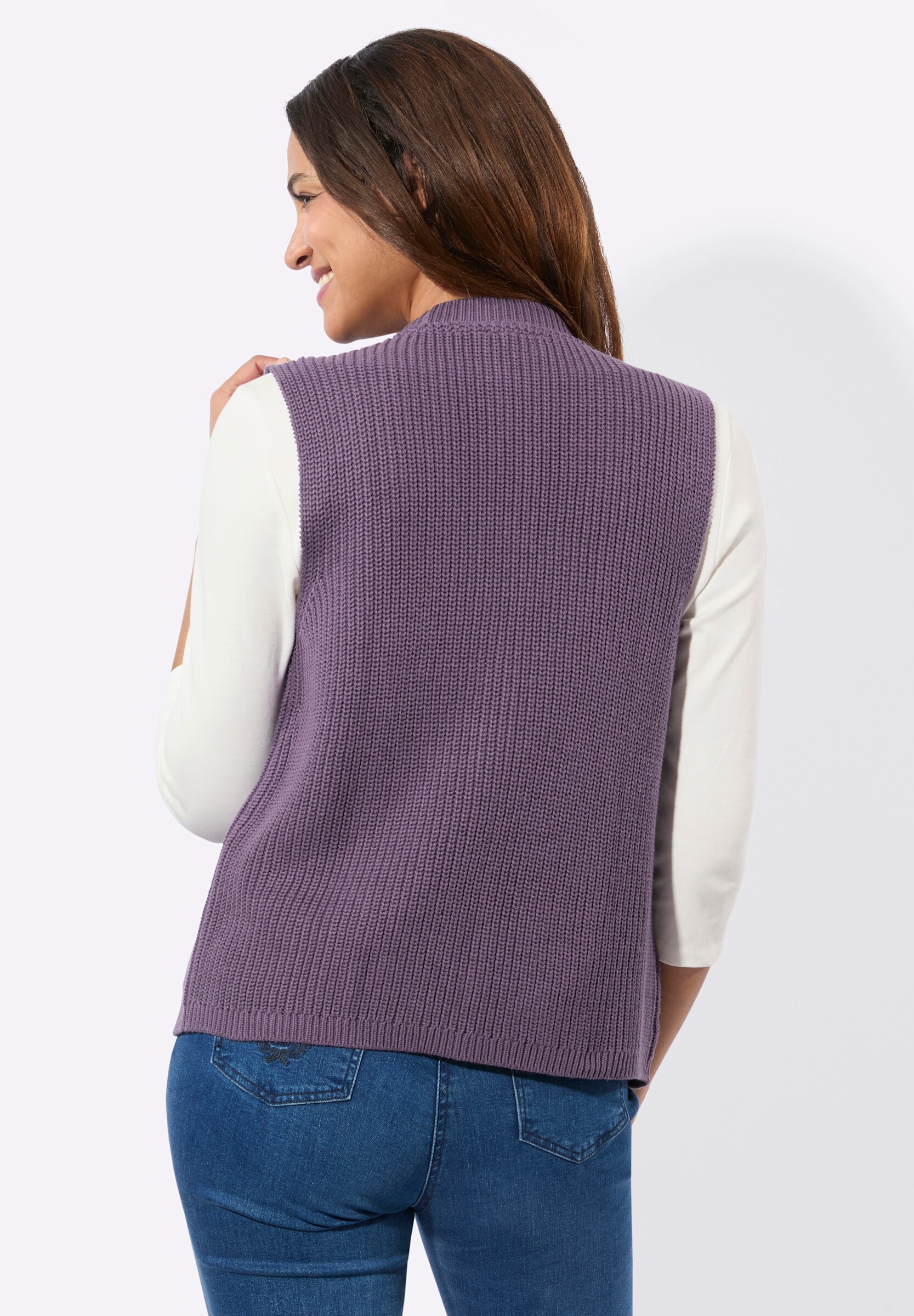 Witt Strickweste »Strickweste Strickweste mit Ripp-Abschlüssen«
