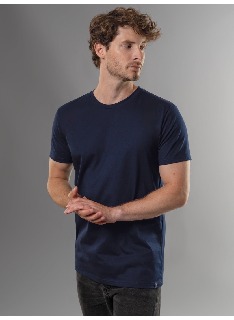 T-Shirt »TRIGEMA Slim Fit T-Shirt aus DELUXE Baumwolle«, (1 tlg.)