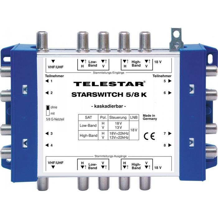 TELESTAR SAT-Verteiler »STARSWITCH 5/8 K inkl. F-Schnellverbinder«