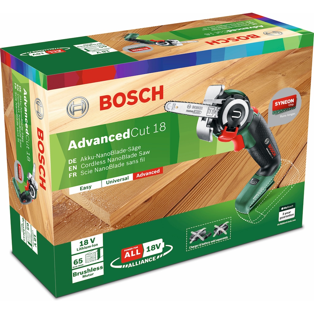 Bosch Home & Garden Akku-Säge »NanoBlade-Säge AdvancedCut 18«, 18 V, ohne Akku und Ladegerät