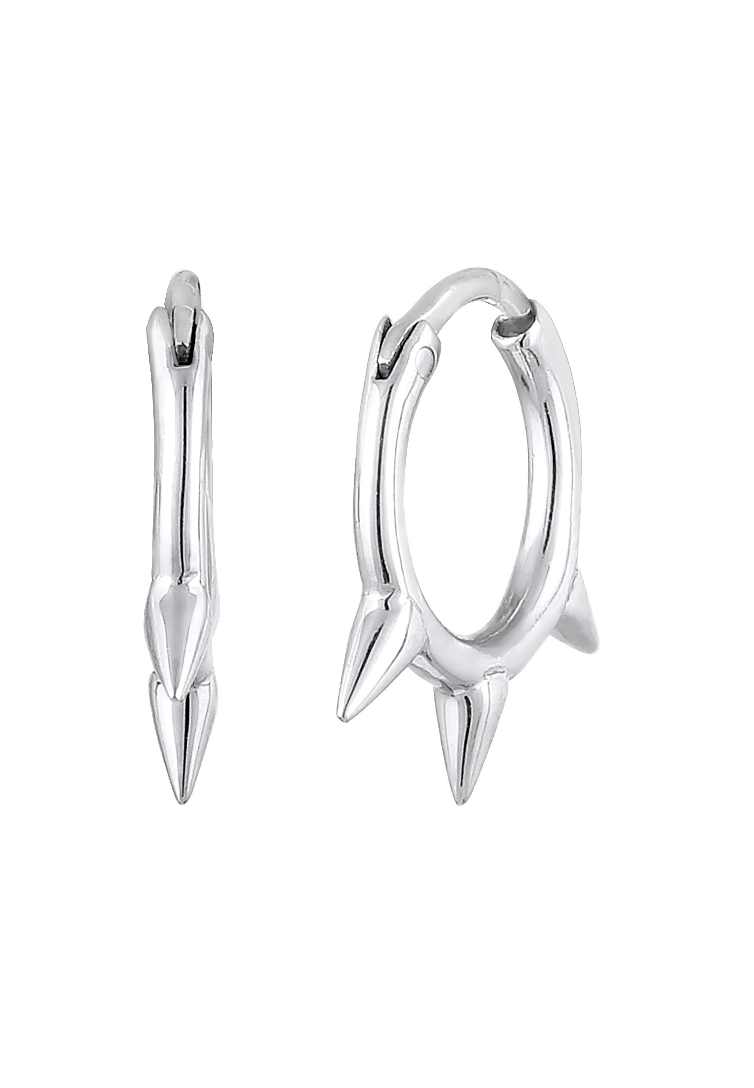 Elli Paar Creolen »Ohrringe Creolen Spikes Trend Must-Have Blogger 925 Silber«