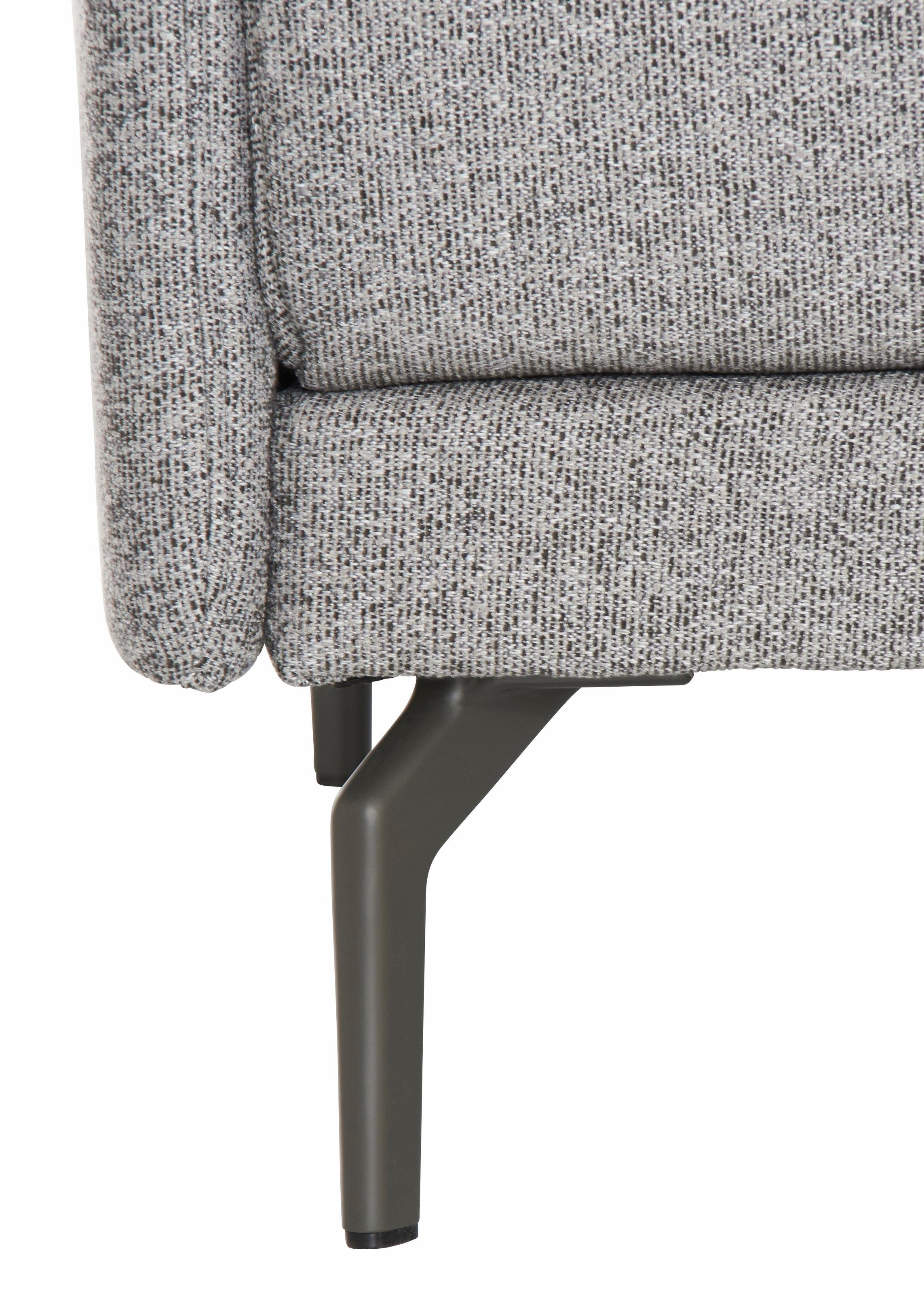 Creation BY ROLF BENZ Ecksofa »CR.450, Designecksofa, Polsterecke, L-Form«, Armlehne sehr schmal, Breite 234 cm, Alugussfüße in umbragrau