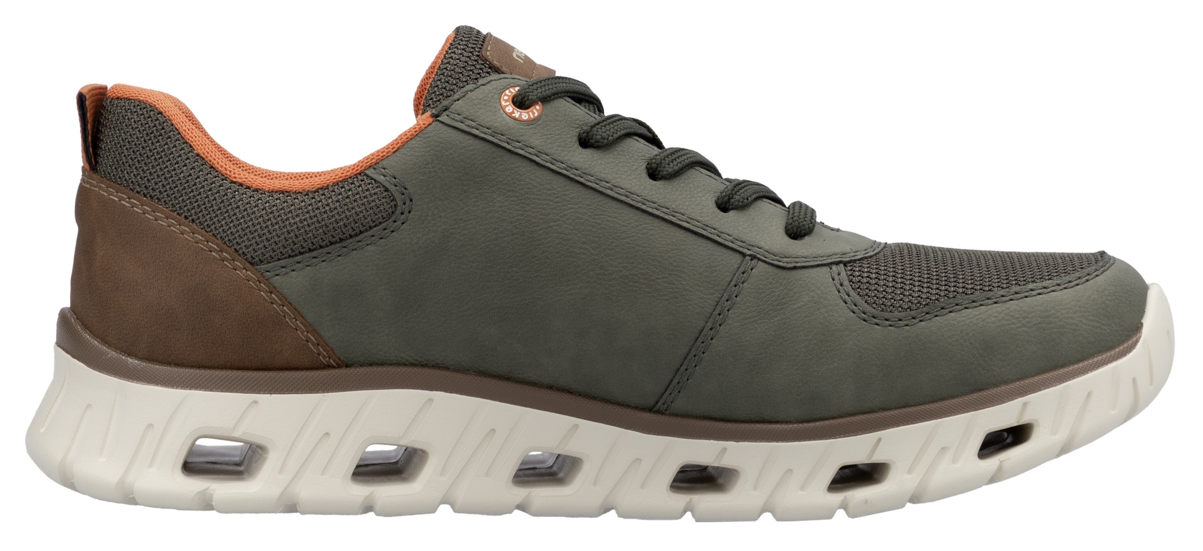 RIEKER Sport Sneaker, Schnürschuh, Freizeitschuh, Halbschuh mit Reißverschluss