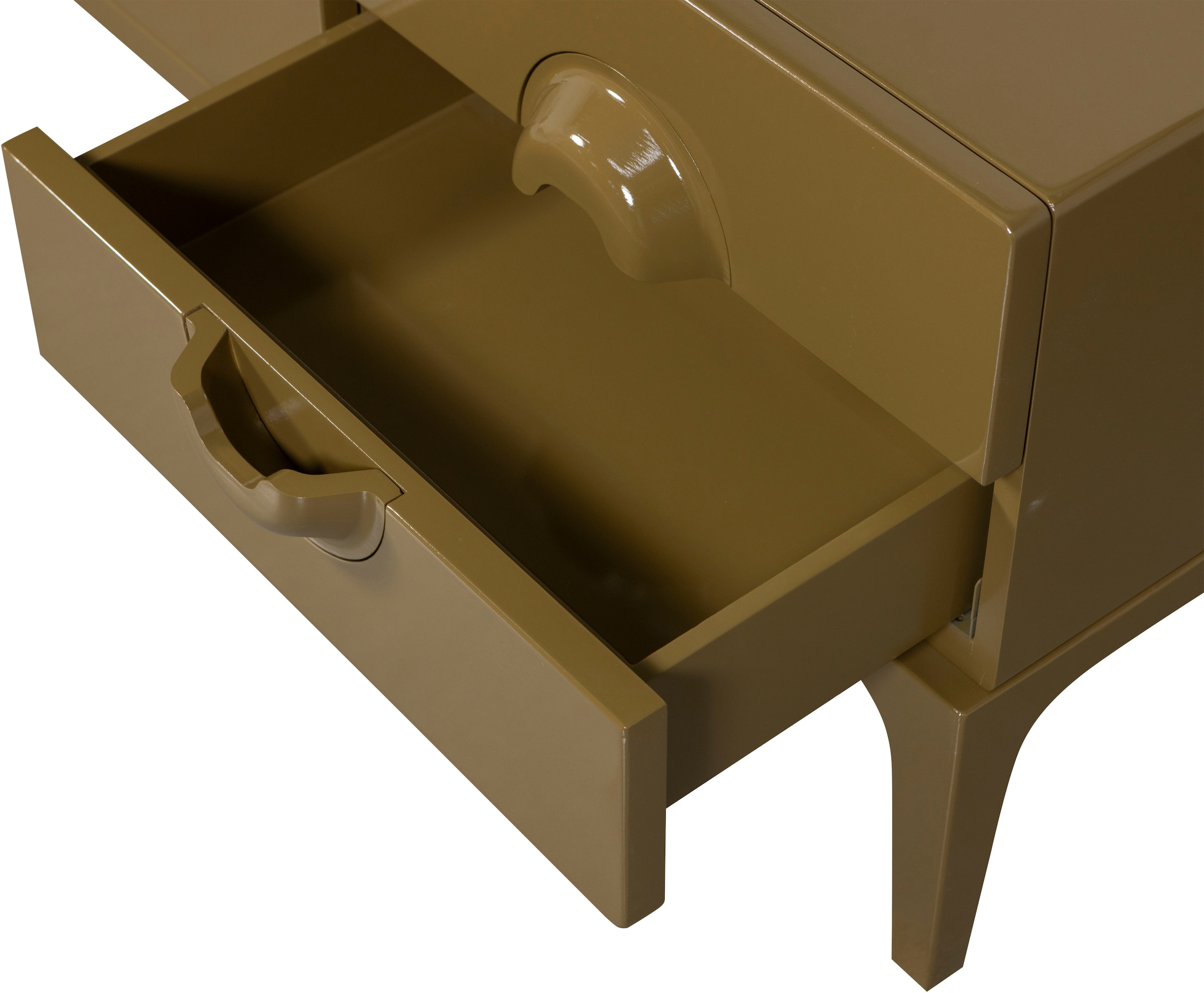 WOOOD Lowboard »Merge mit Eukalyptusholz und 4 Schubladen« Eukalyptusholz, Tragkraft 120 kg, Metallbeine