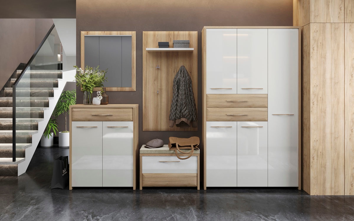 Home affaire Schuhschrank »Gala«, hochwertig UV lackiert, Soft-Close-Funktion, Breite 78cm, Höhe 99cm