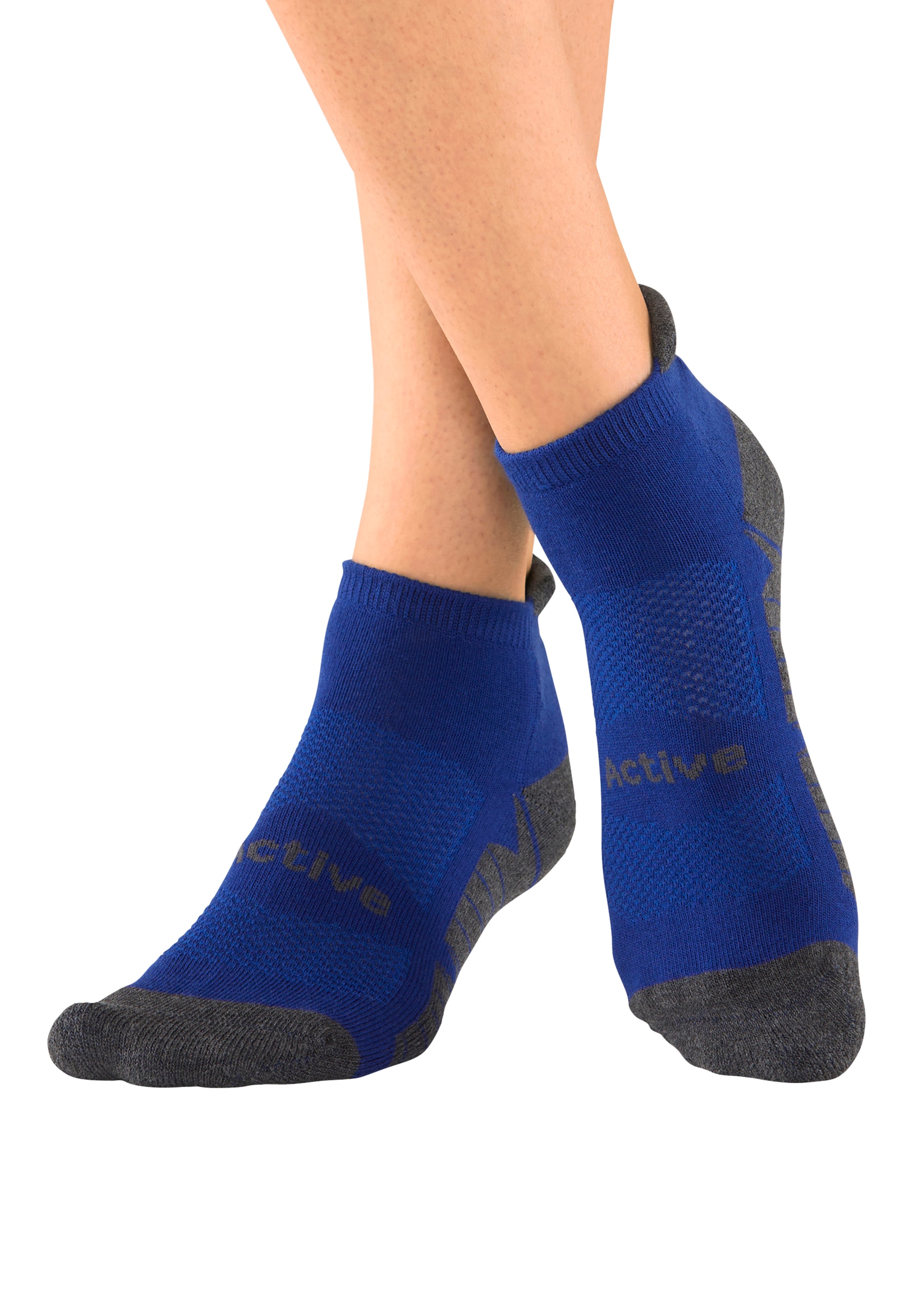 LASCANA ACTIVE Sneakersocken, (Packung, 6 Paar), mit weicher Frotteesohle