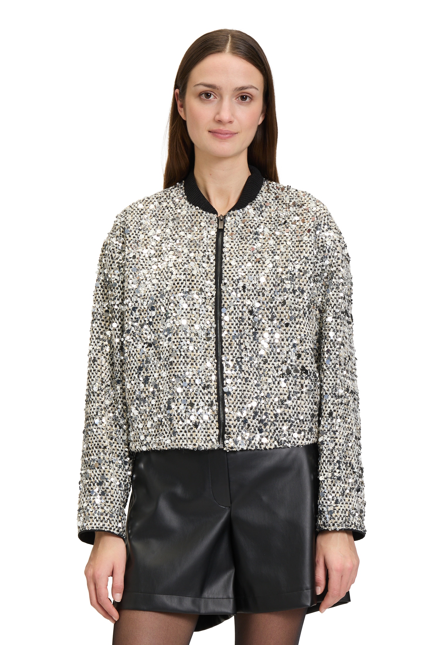 Betty&Co Jackenblazer »Blouson mit Pailletten«