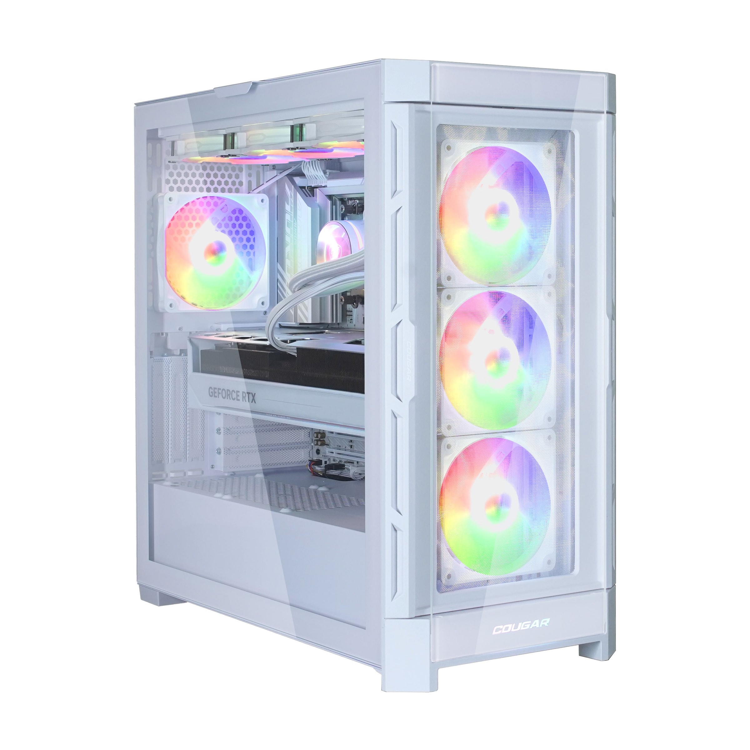 Cougar Gaming-PC »DUOFACE PRO White 7421«, Windows 11, DDR5 RAM, Gen4 SSD