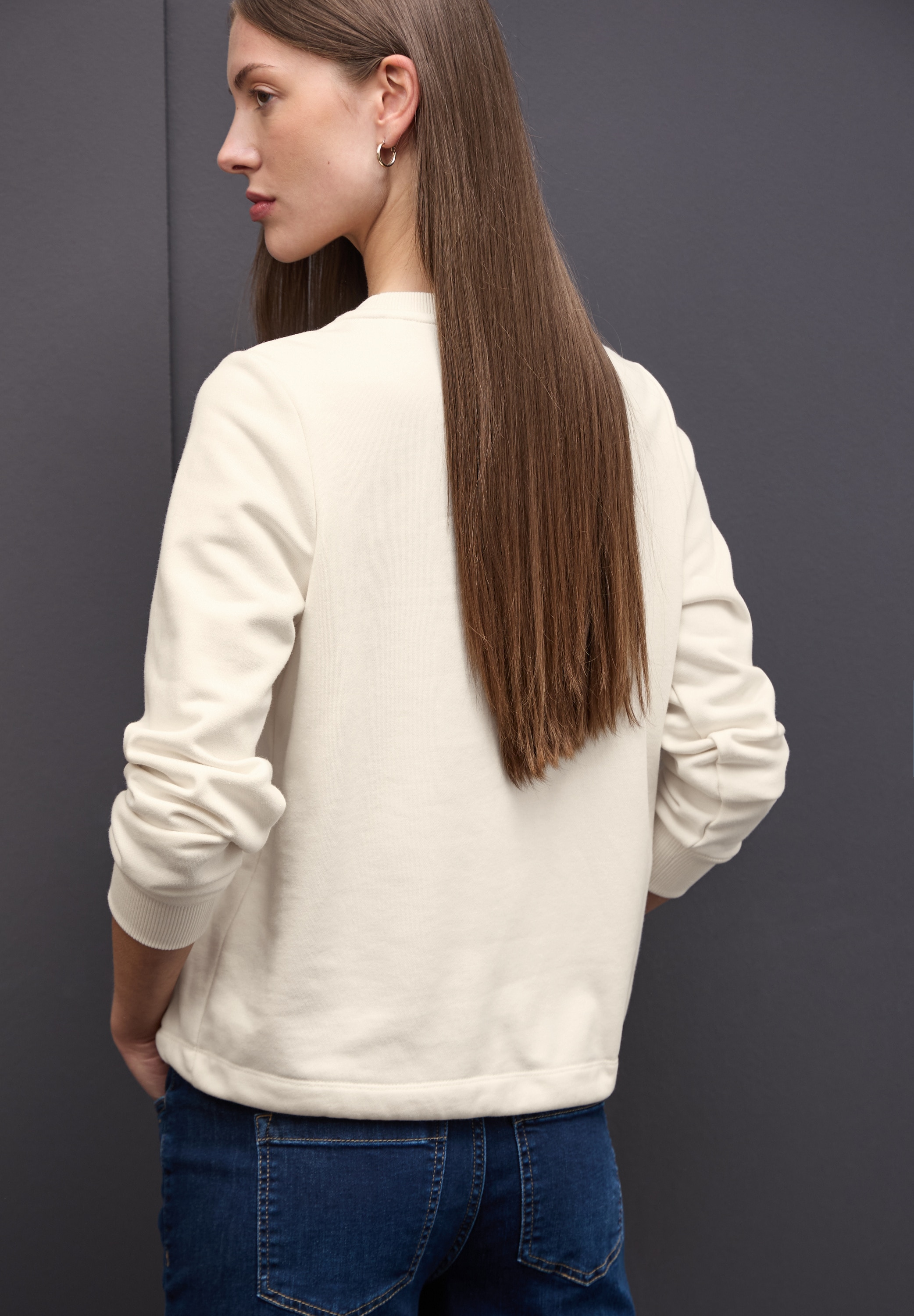 STREET ONE Sweatshirt , mit Tunnelzug am Saum
