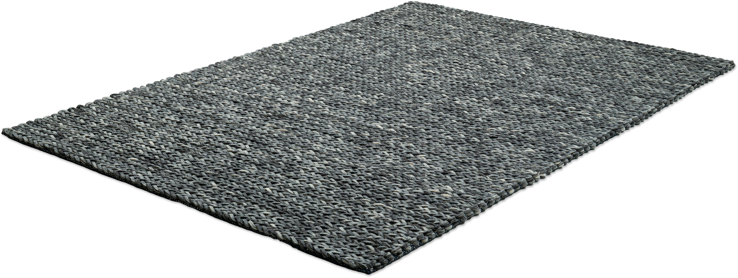 THEKO Wollteppich »Arlberg«, rechteckig, 23 mm Höhe, reine Wolle, Strickoptik, ideal im Wohnzimmer & Schlafzimmer