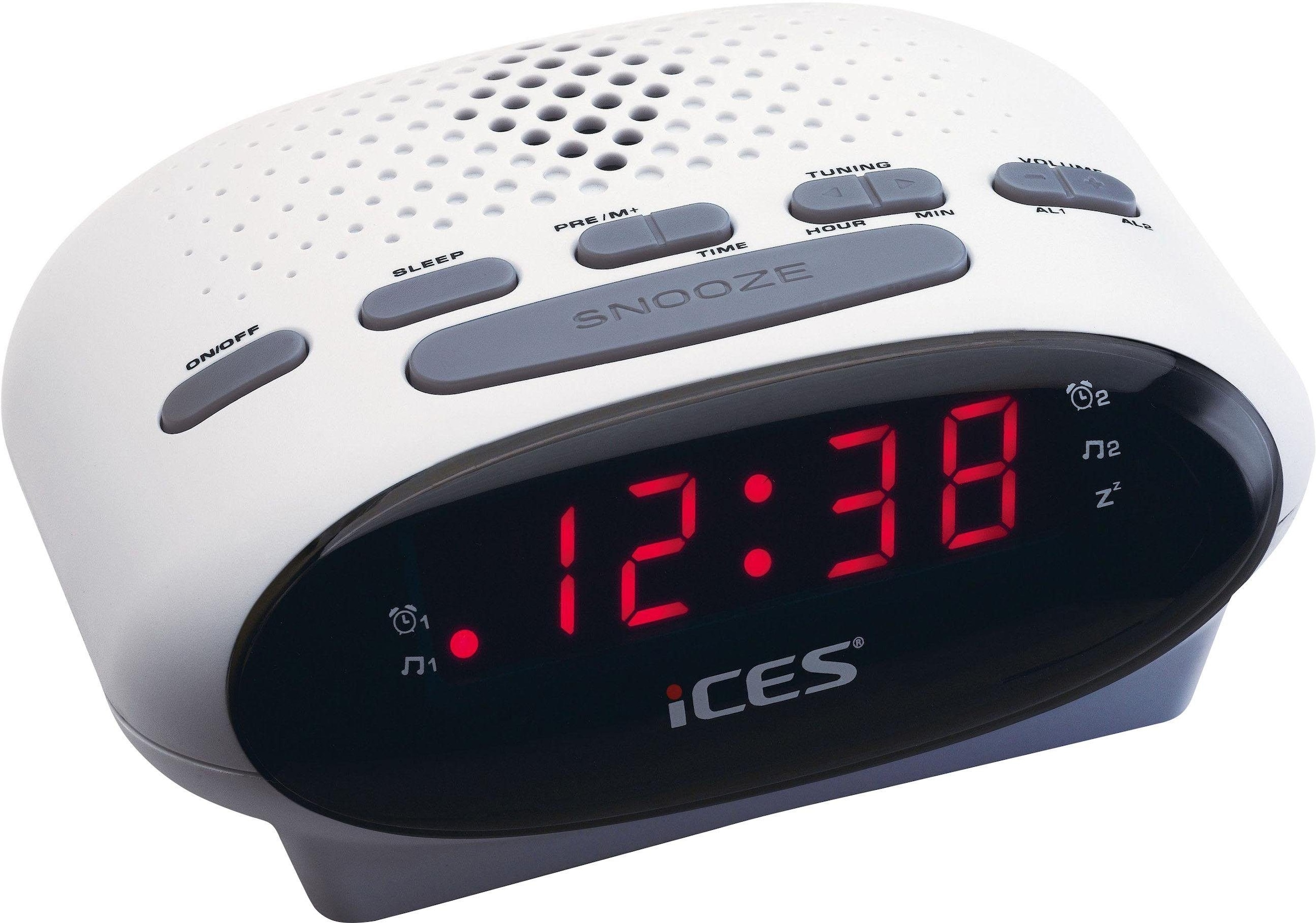 Lenco Radiowecker »ICR-210 FM-Uhrenradio«, mit 2 Weckzeiten und Schlummerfunktion