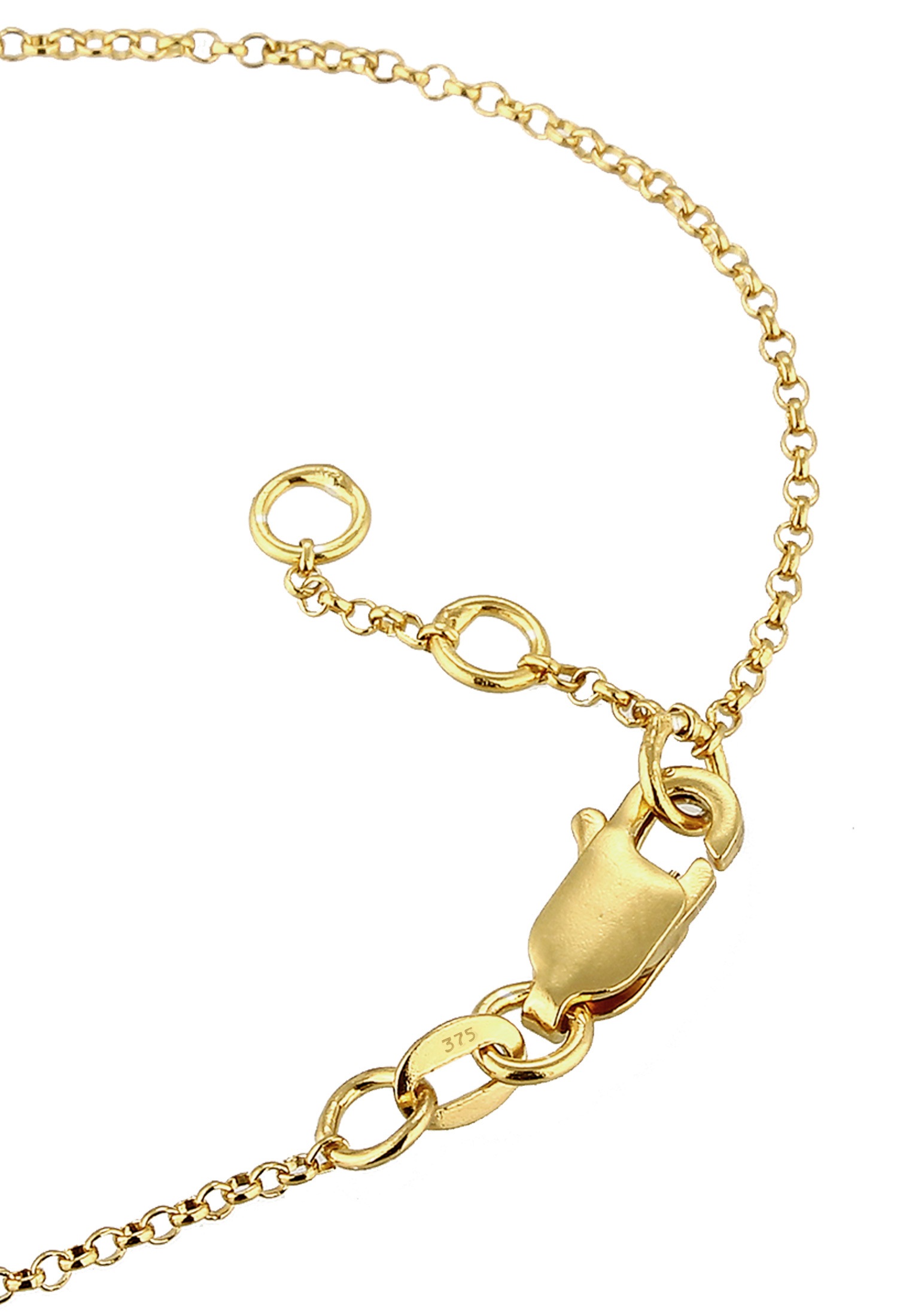 Elli DIAMONDS Armkette »Armband Diamanten Weiß Brillantschliff (0.015 ct) 375 Gelbgold«