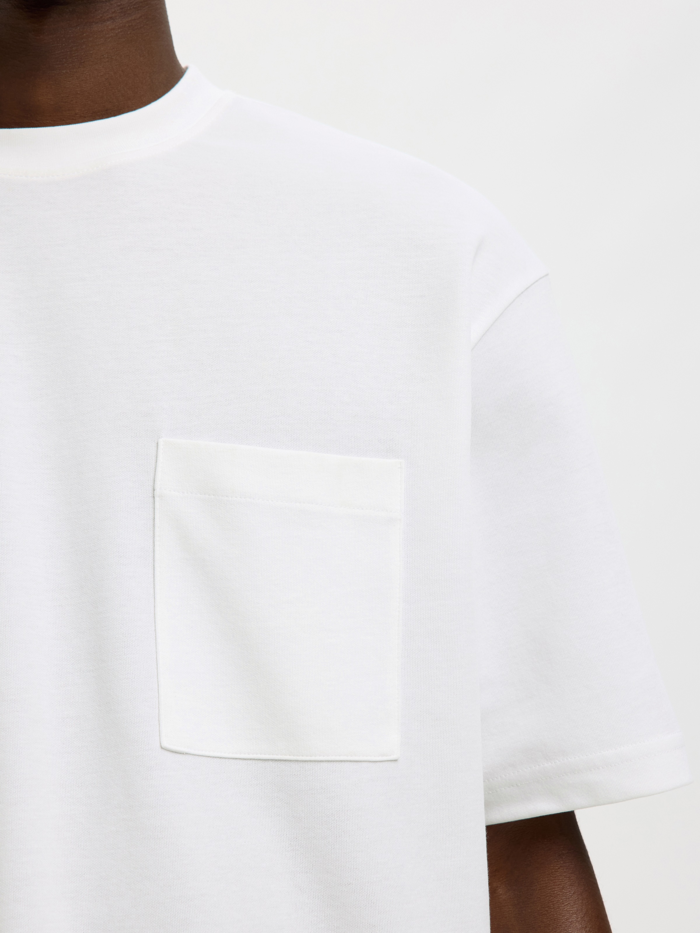 SELECTED T-Shirt »SLHLOOSEOSCAR POCKET SS TEE NOOS«