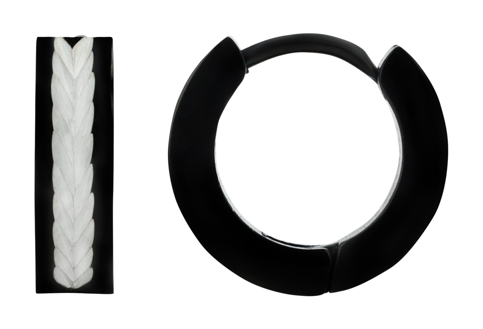 Adelia´s Paar Creolen »Unisex Ohrringe ¿ Creole aus Edelstahl«