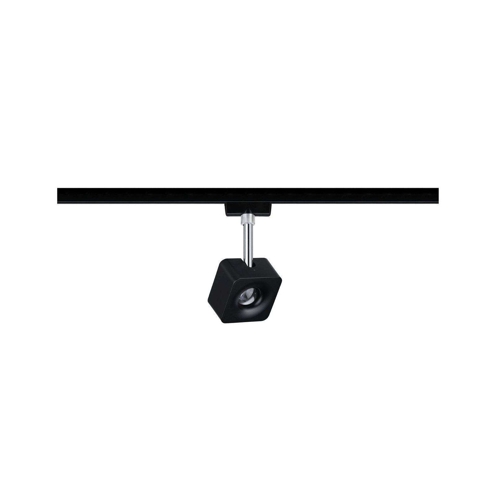 Paulmann Schienensystem-Leuchten »URail Schienenspot Cube 589,1lm 8W 4000K 230V Schwarz matt, Chrom«, Einzelspot, dimmbar