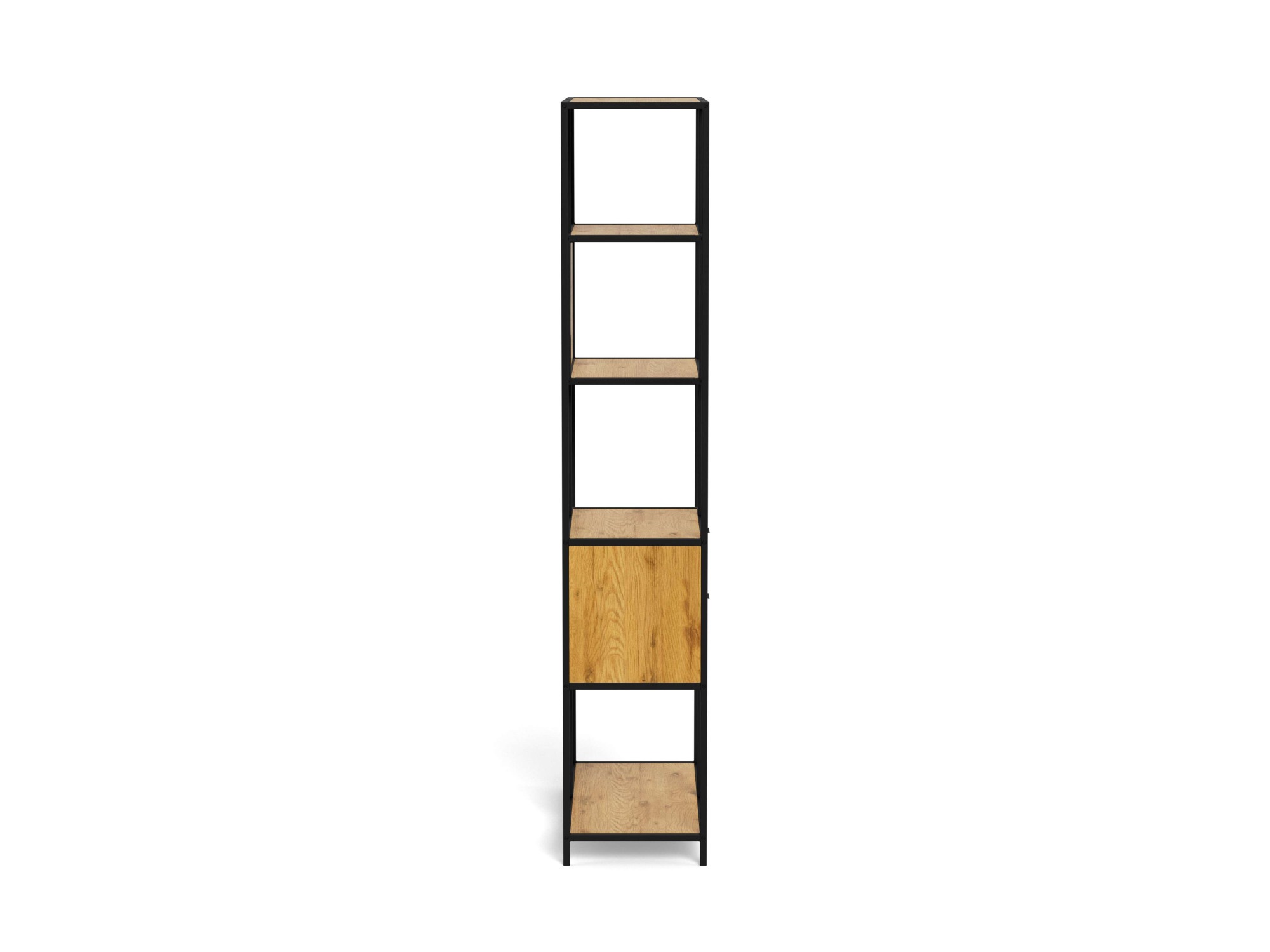 ACTONA GROUP Regal »Seaford, Standregal, Regal, Raumteiler« 77x35x185 cm,  schwarzer Stahlrahmen, 2 Schubladen, Wendemodul, Breite 77 cm