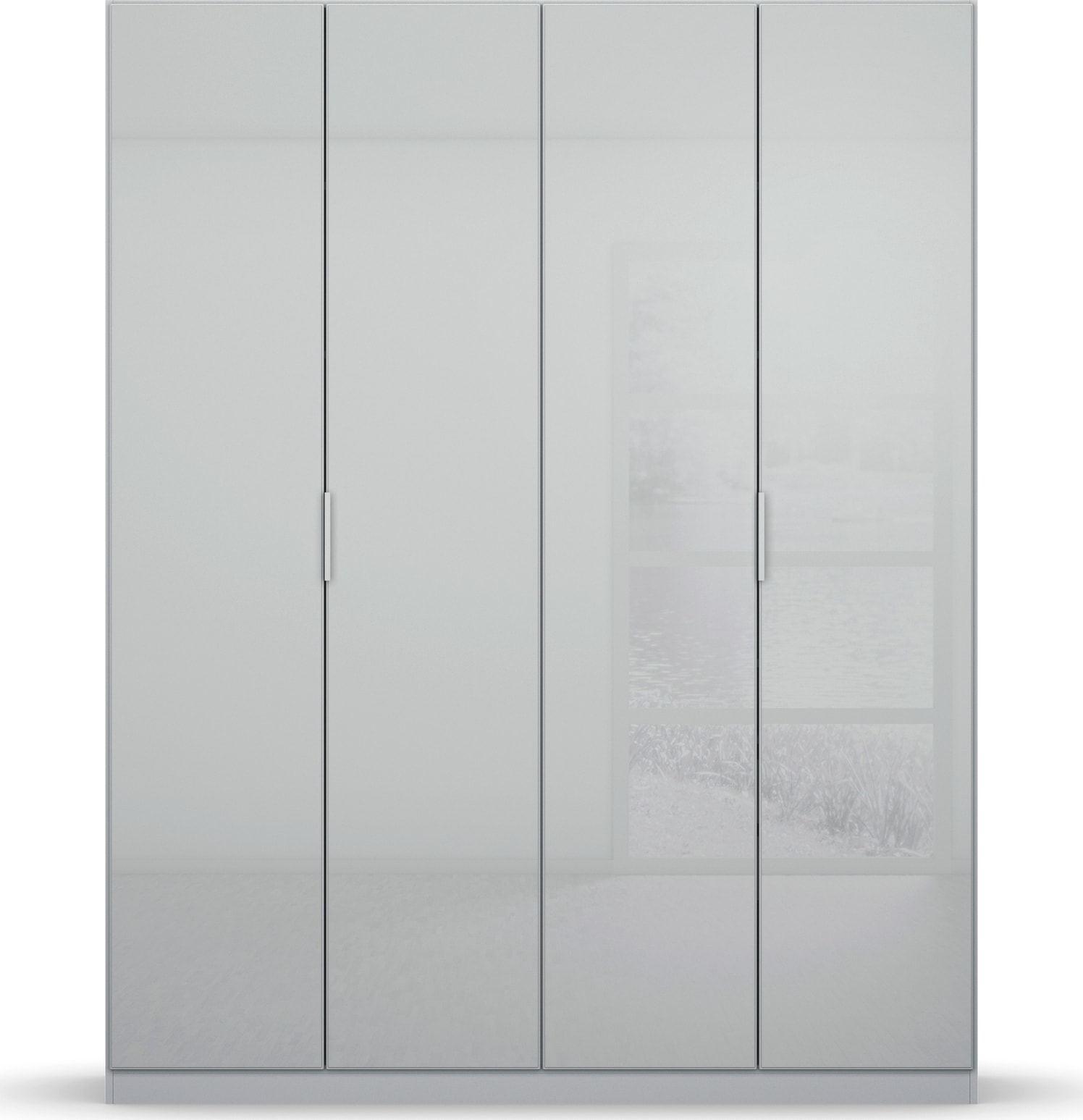 OTTO home Kleiderschrank »Mehrzweckschrank Aktenschrank Möbel Mietswohnung Schlafzimmer KOLUNA« Breiten 181/226/271/315 cm Höhen 210/229 cm, hochwertige Glas-Front,  inkl. 2 Innenschubladen sowie extra Einlegeböden MADE IN GERMANY
