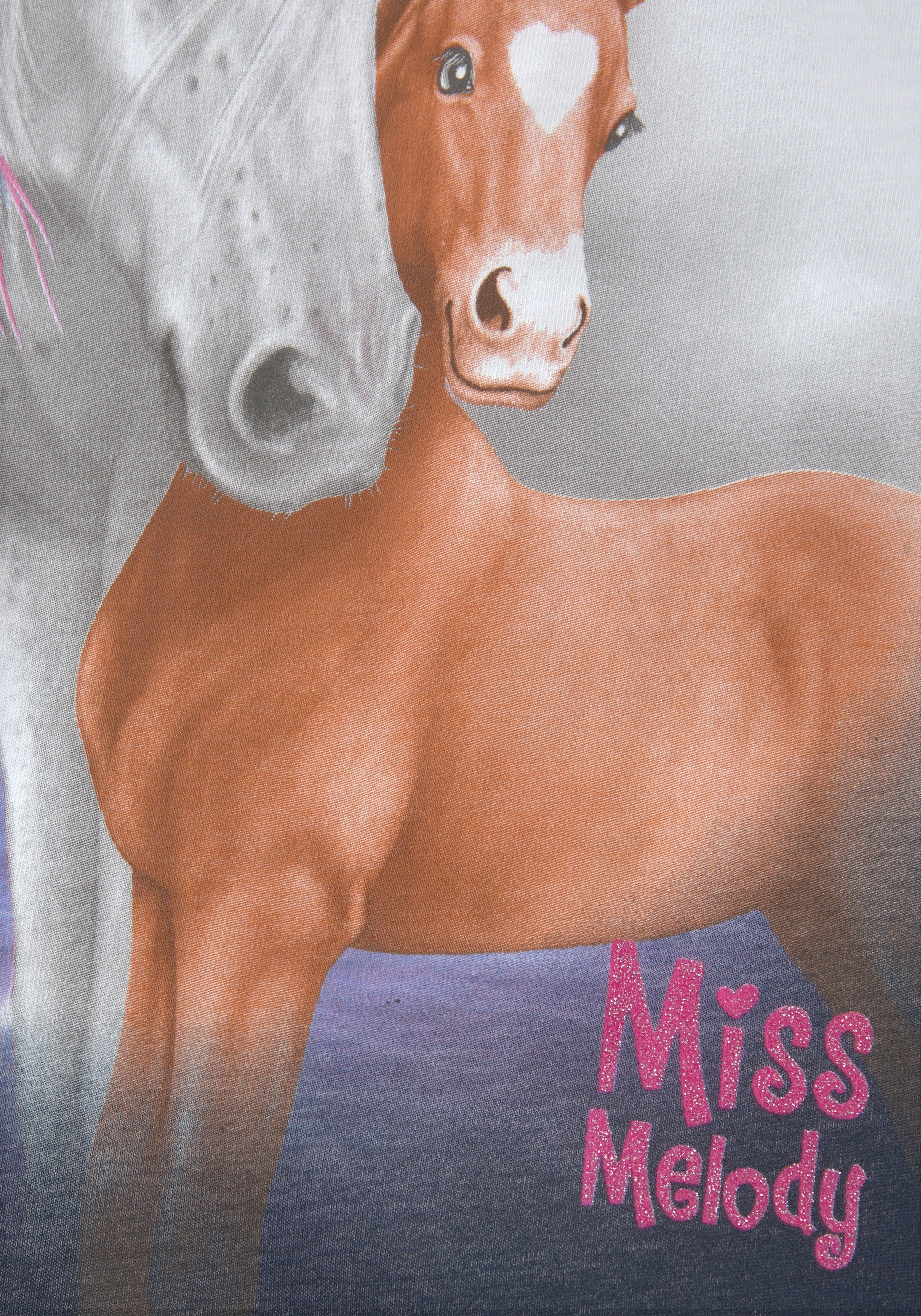 Miss Melody Langarmshirt & Leggings, mit tollen Pferdedrucken