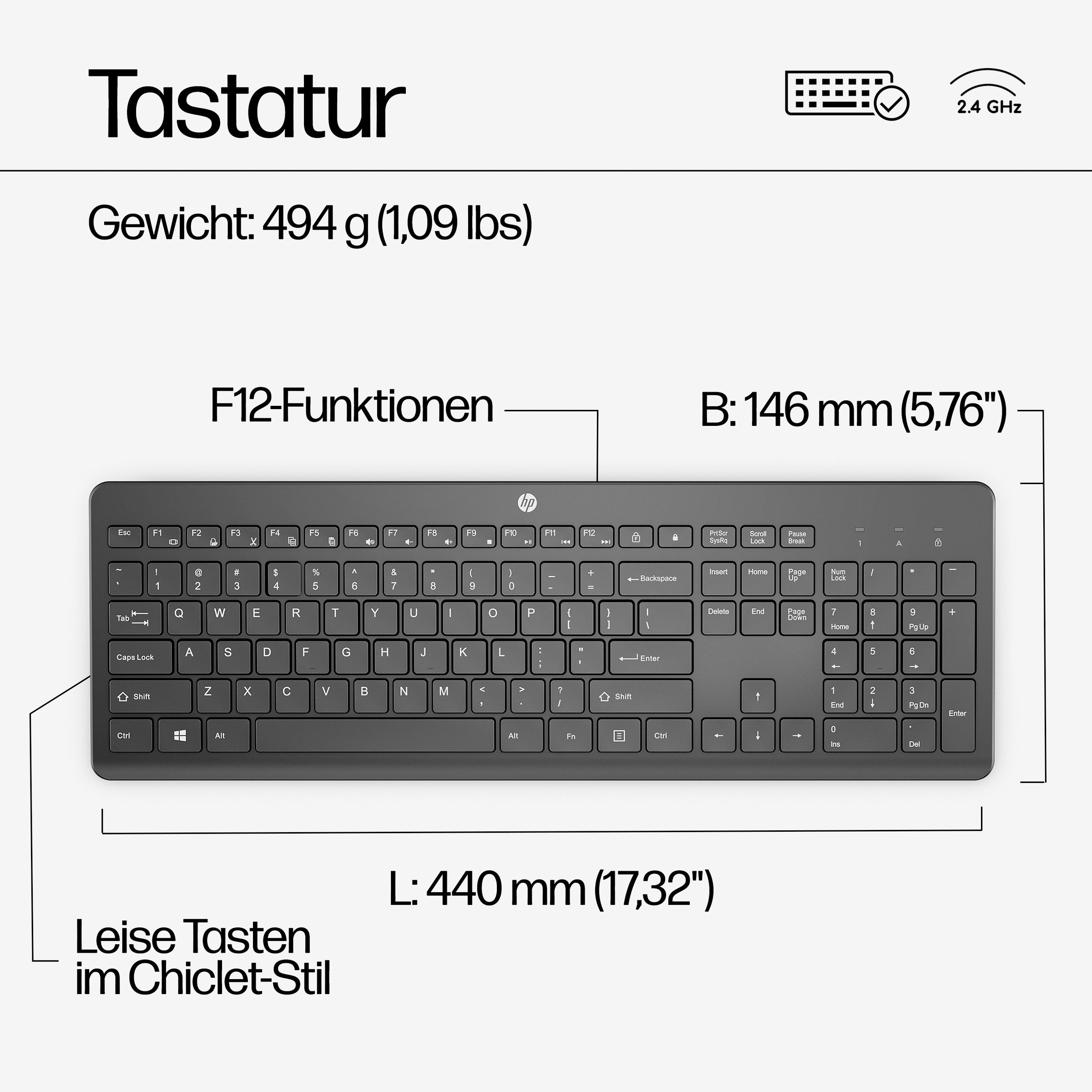 HP Tastatur- und Maus-Set »230«