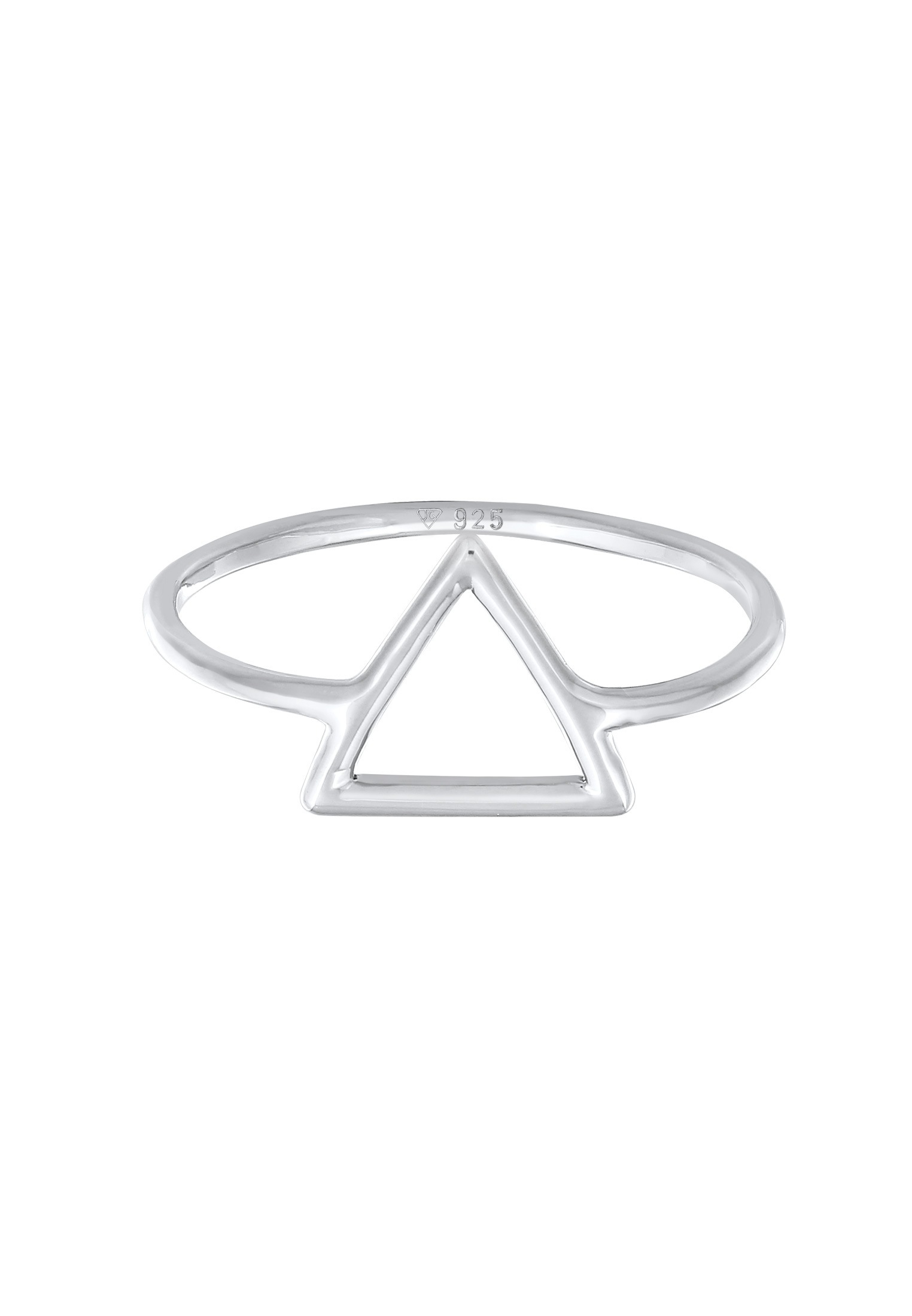 Elli Silberring »Ring Trend Dreieck Statement 925 Silber«