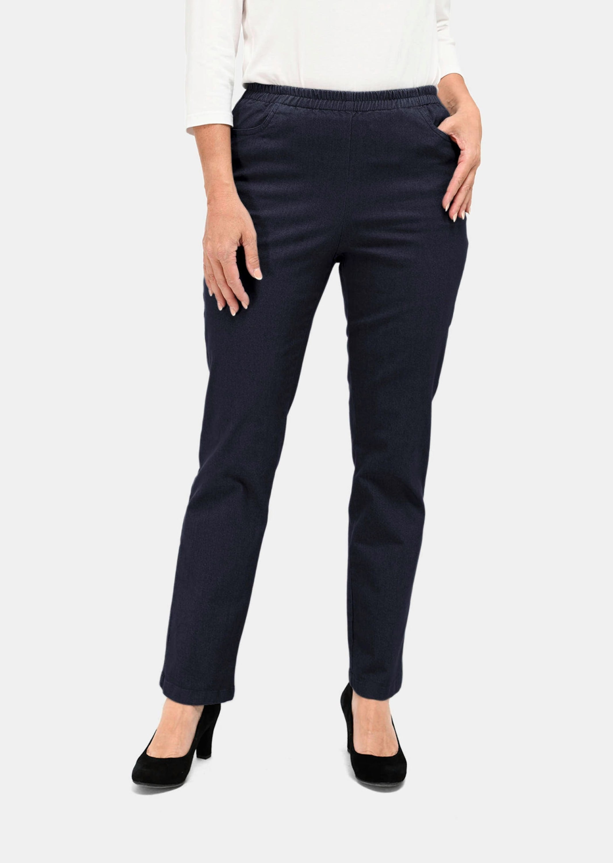 GOLDNER Regular-fit-Jeans »Jeans Bequeme Jeansschlupfhose Louisa«