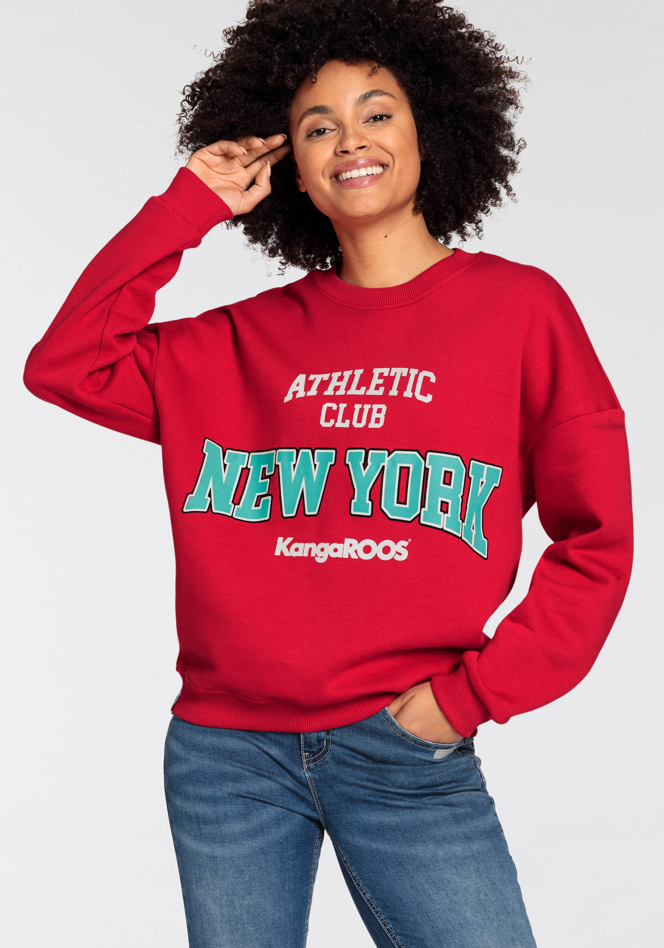 Sweatshirt, KOLLEKTION Logodruck mit im großem College-Style OTTO bei - KangaROOS NEUE online
