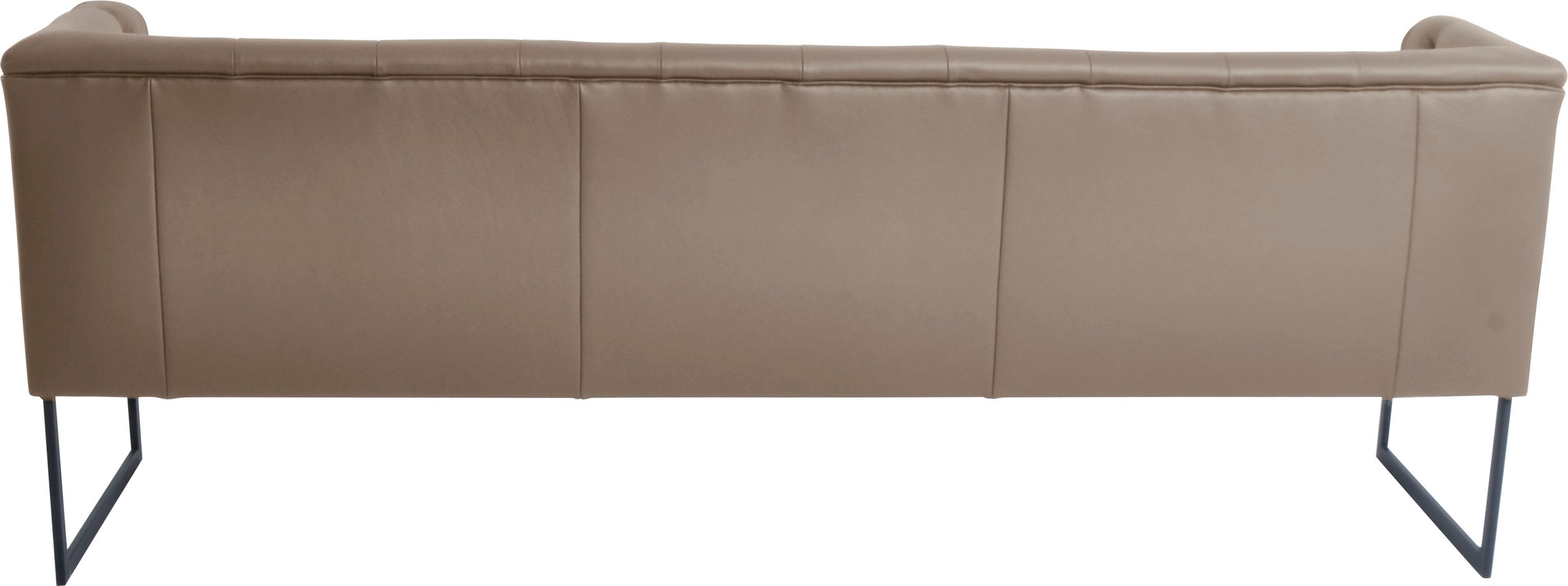 K+W Komfort & Wohnen Polsterbank »Creso« im modernen Chesterfield-Look, mit schwarzen Kufenfüßen