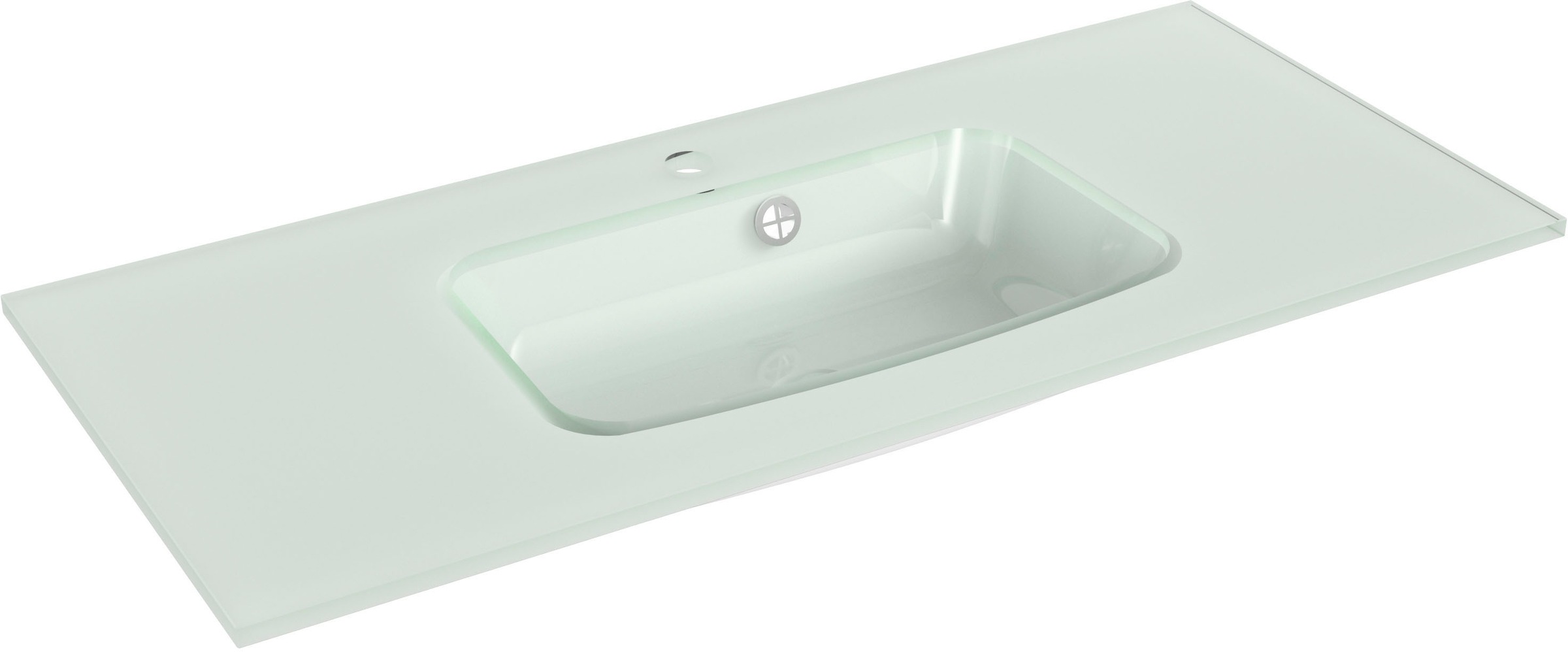 Saphir Badmöbel-Set »Quickset 945 Glas-Waschtisch mit Unterschrank, 99 cm breit, Waschplatz« 1 Stk. tlg.