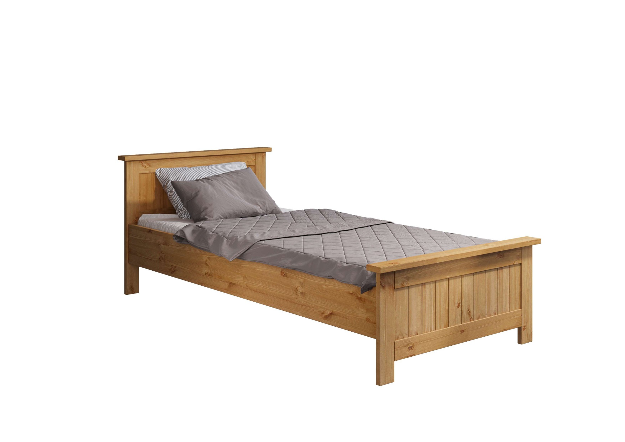 Home affaire Massivholzbett »Juventus, Bett, Massivholzbett, Holzbett, Bettrahmen«, (Breite/Belastbarkeit 140cm/180 KG), Breite 90 cm, aus massiver Kiefer, FSC®-zertifiziert