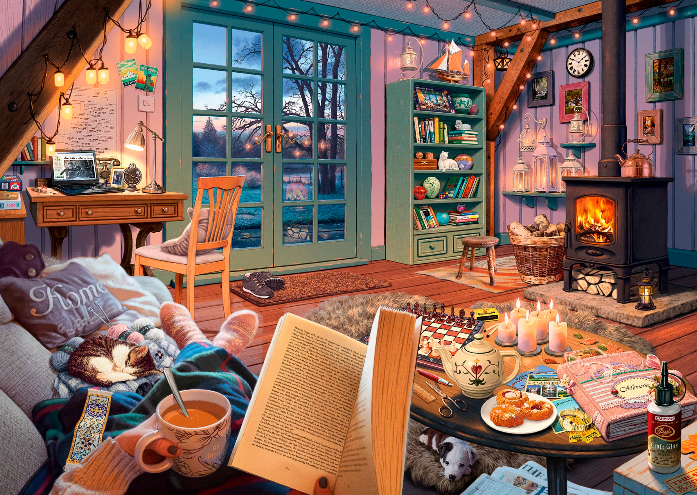 Schmidt Spiele Puzzle »Secret, Im Ferienhaus von Steve Read«, (1000 tlg.), Made in Germany