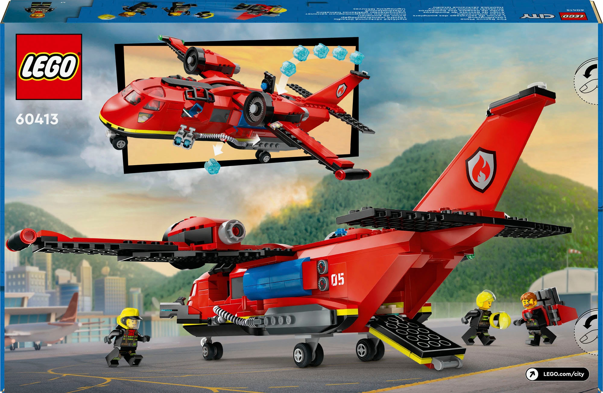 LEGO® Konstruktionsspielsteine »Löschflugzeug (60413), LEGO City«, (478 St.), Made in Europe