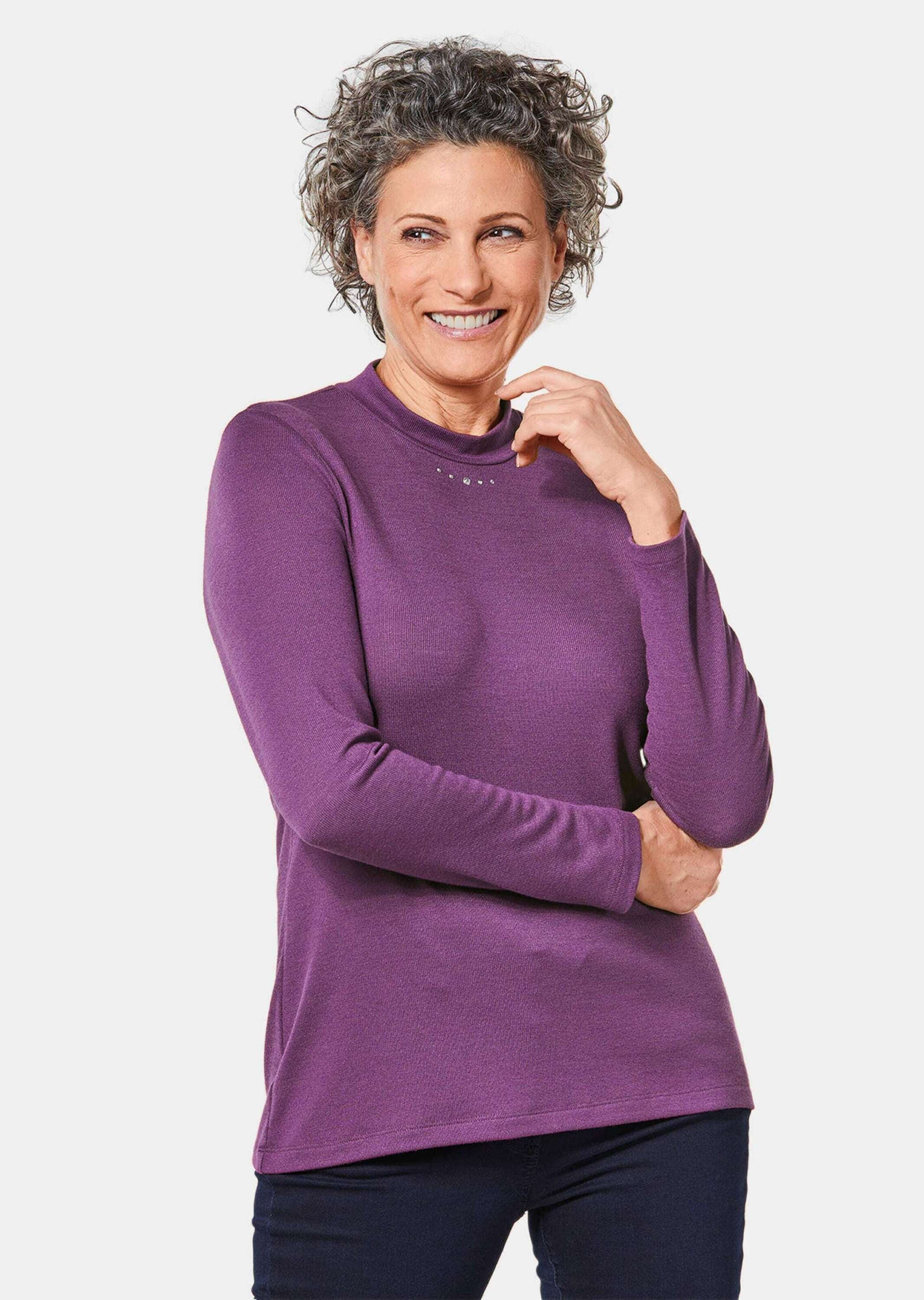 GOLDNER Longpullover »Kurzgröße Strickshirt«