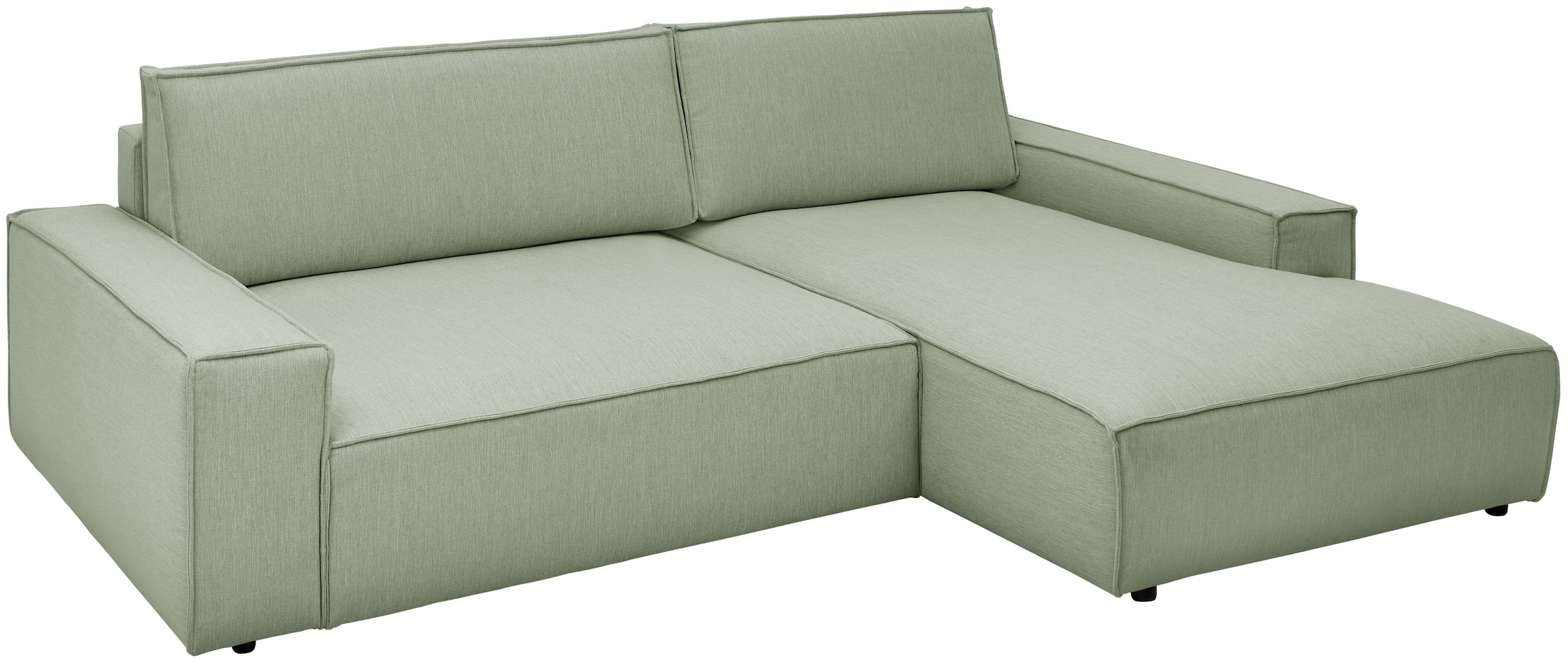 Home affaire Ecksofa »NEU: SHERWOOD XXL 284, Big-Sofa L-Form, tiefe Sitzfläche 95 cm, Cord«, Recamiere rechts/links, als Schlafsofa stellbar, Cord u. Leinenoptik