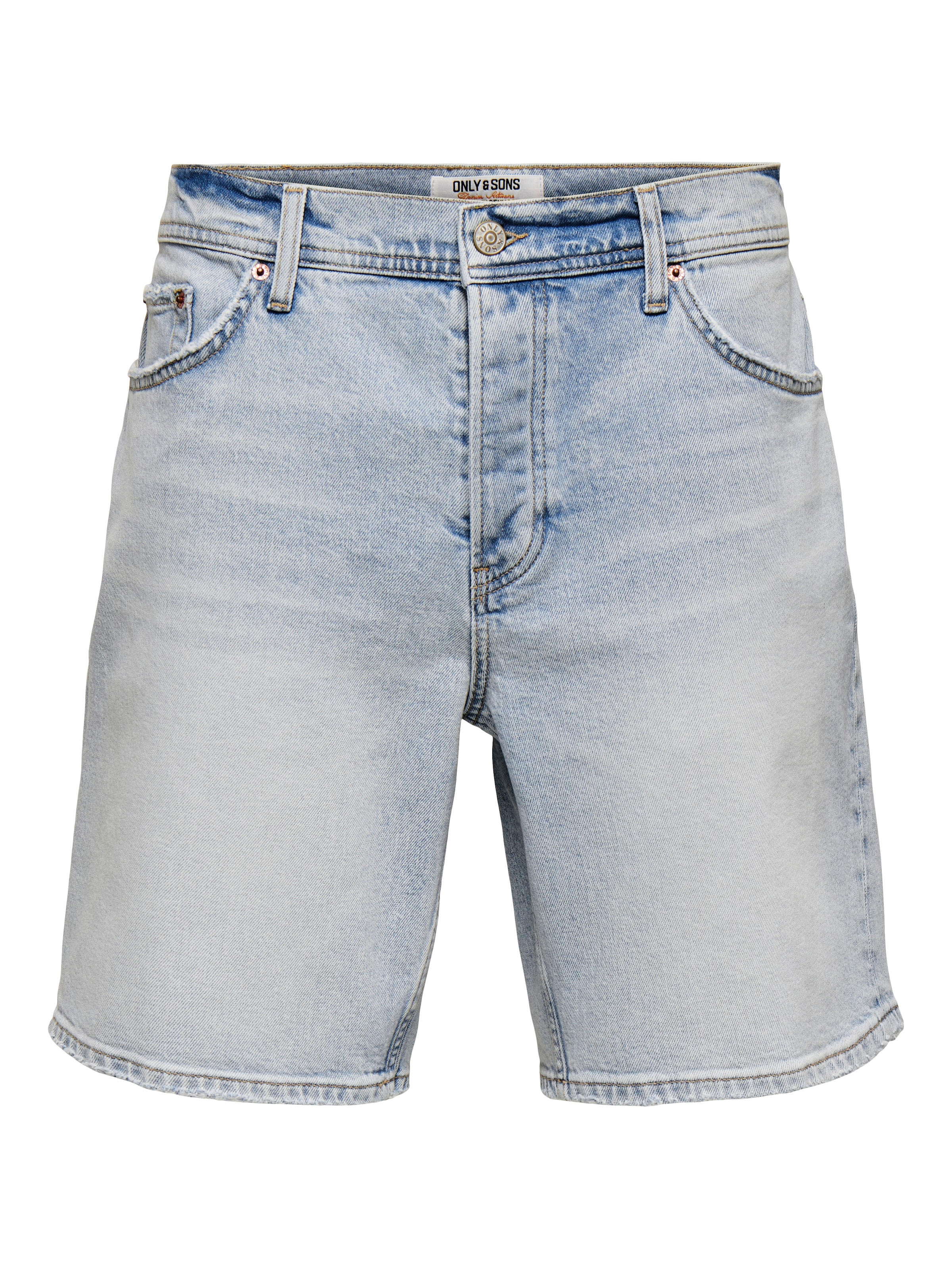 ONLY & SONS Jeansshorts »ONSEDGE PER LBB 9382 DOT DNM SHORTS NOOS« Baumwollmischung, straight fit